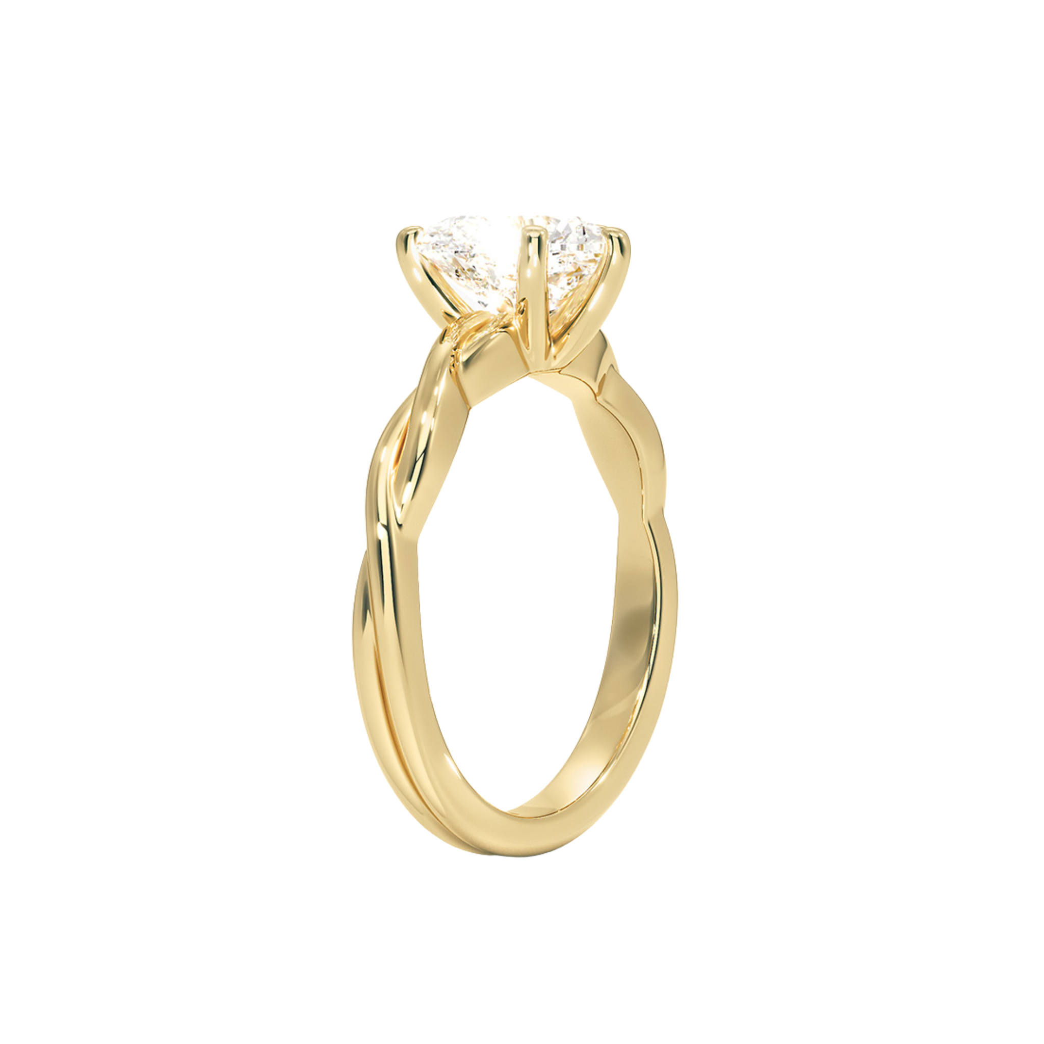 Evelisse Heart Twist Solitaire Ring 18K Gold - Best prices for jewelry and diamonds. The best jewelry to shop in Dubai and Abu Dhabi - Dubai Tourism. Best Shopping in Dubai Mall - Fashion Avenue, Mall of Emirates, Dubai, Palm Jumeirah and UAE. Hip-hop custom jewelry and manufacturer supplier - diamond and gold wholesaler. The best place to visit in Dubai during vacation. Richie Gold & Diamond is located in Dubai Gold Souk