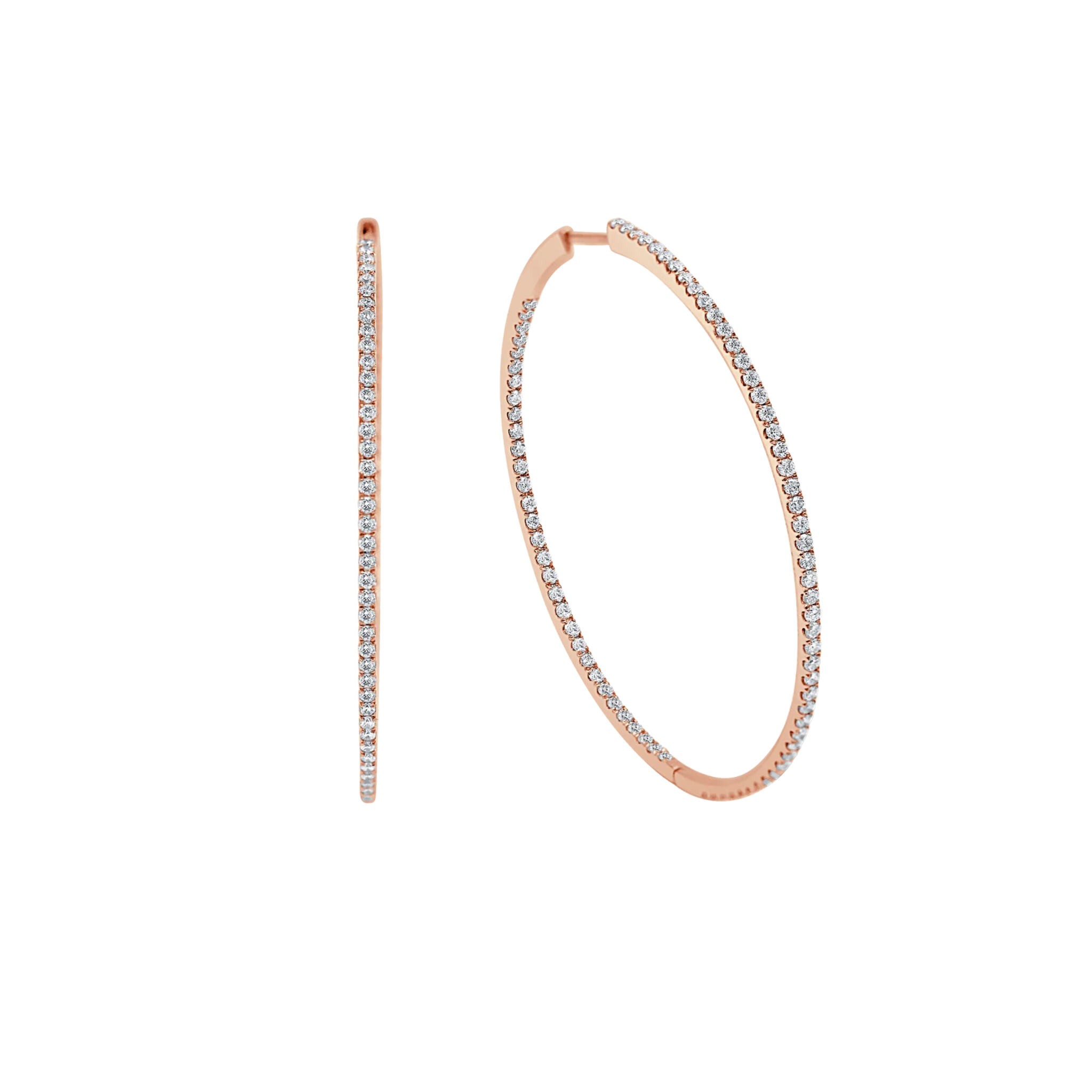 Evelyne Inside/Out Diamond Large Hoop Earrings 18K Gold  - Natural Diamonds & Lab Grown Diamonds  - Best prices for jewelry and diamonds. The best jewelry to shop in Dubai and Abu Dhabi - Dubai Tourism. Best Shopping in Dubai Mall - Fashion Avenue, Mall of Emirates, Dubai, Palm Jumeirah and UAE. Hip-hop custom jewelry and manufacturer supplier - diamond and gold wholesaler. The best place to visit in Dubai during vacation. Richie Gold & Diamond is located in Dubai Gold Souk