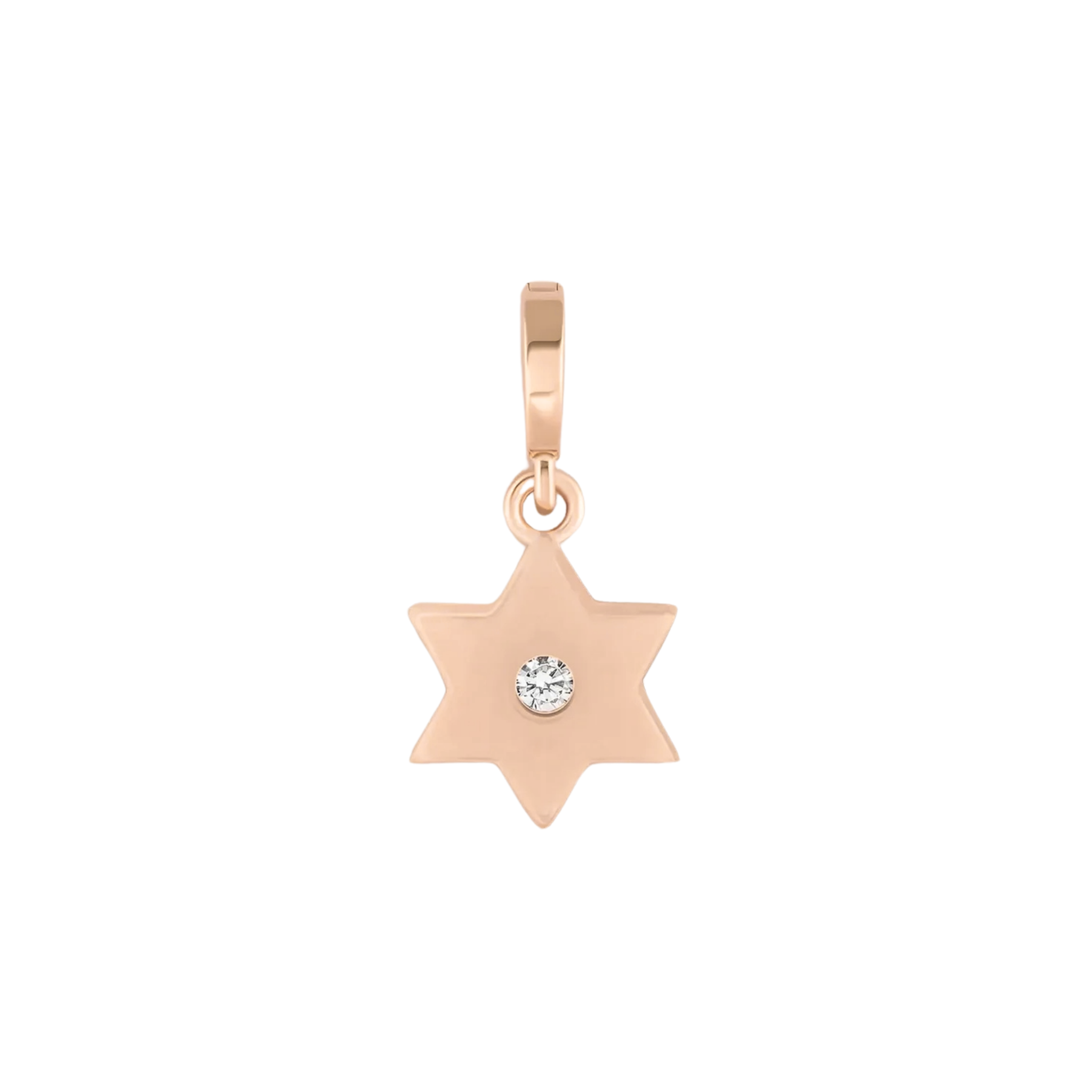 Evie Star of David Charm 18K Rose Gold - Natural Diamonds & Lab Grown Diamonds  - Best prices for jewelry and diamonds. The best jewelry to shop in Dubai and Abu Dhabi - Dubai Tourism. Best Shopping in Dubai Mall - Fashion Avenue, Mall of Emirates, Dubai, Palm Jumeirah and UAE. Hip-hop custom jewelry and manufacturer supplier - diamond and gold wholesaler. The best place to visit in Dubai during vacation. Richie Gold & Diamond is located in Dubai Gold Souk