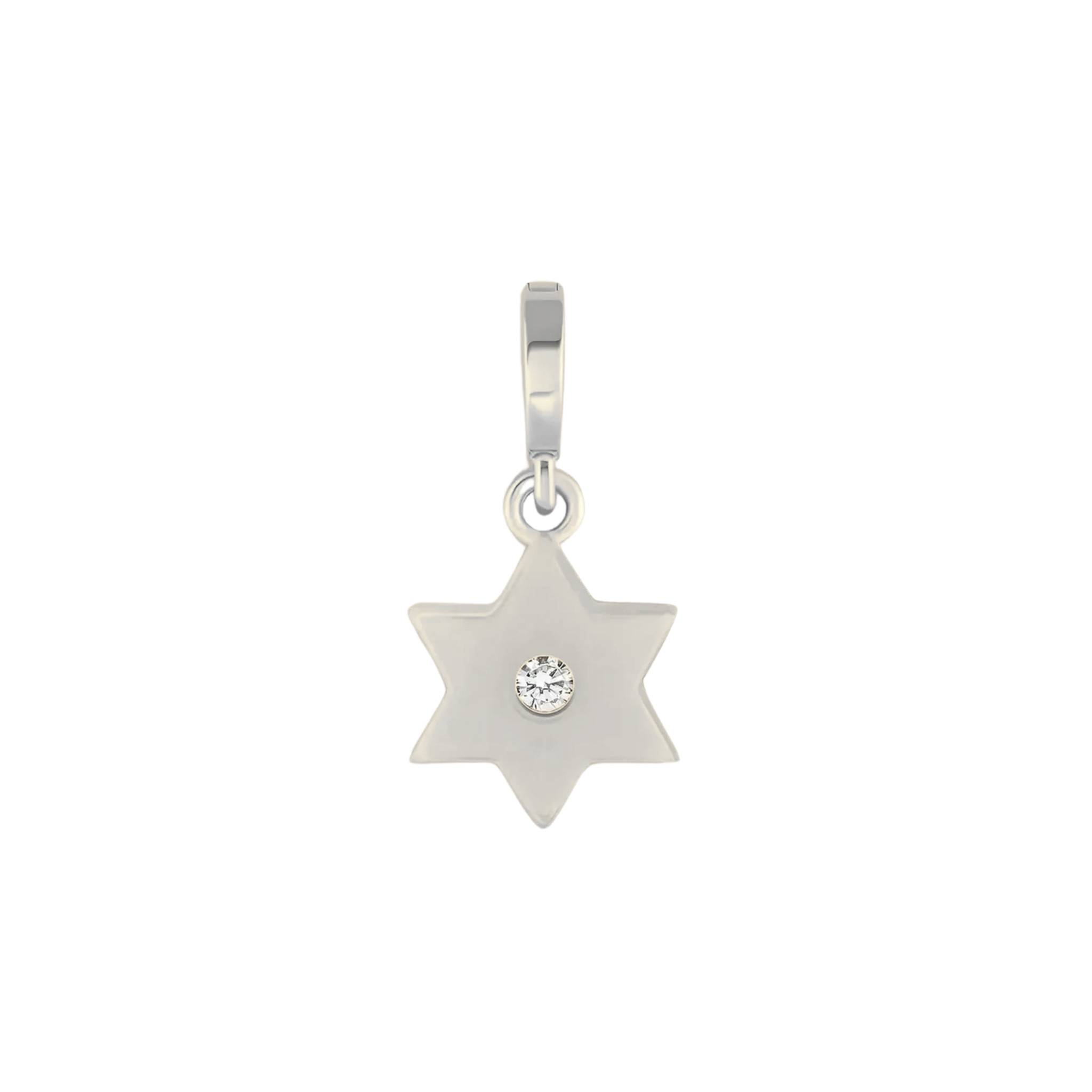 Evie Star of David Charm 18K White Gold - Natural Diamonds & Lab Grown Diamonds  - Best prices for jewelry and diamonds. The best jewelry to shop in Dubai and Abu Dhabi - Dubai Tourism. Best Shopping in Dubai Mall - Fashion Avenue, Mall of Emirates, Dubai, Palm Jumeirah and UAE. Hip-hop custom jewelry and manufacturer supplier - diamond and gold wholesaler. The best place to visit in Dubai during vacation. Richie Gold & Diamond is located in Dubai Gold Souk