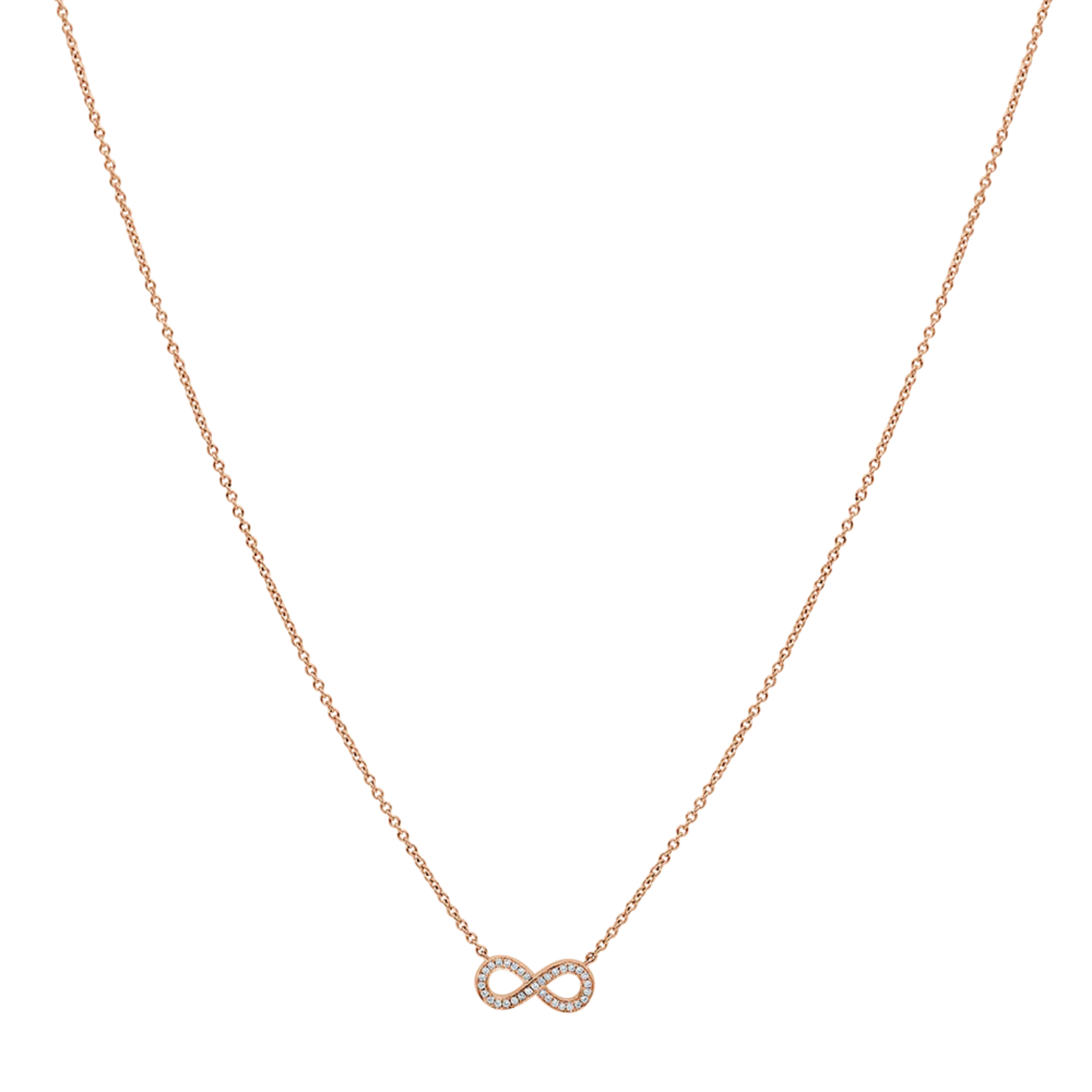 Infinity Diamond Pendant 18K Rose Gold   - Natural Diamonds & Lab Grown Diamonds  - Best prices for jewelry and diamonds. The best jewelry to shop in Dubai and Abu Dhabi - Dubai Tourism. Best Shopping in Dubai Mall - Fashion Avenue, Mall of Emirates, Dubai, Palm Jumeirah and UAE. Hip-hop custom jewelry and manufacturer supplier - diamond and gold wholesaler. The best place to visit in Dubai during vacation. Richie Gold & Diamond is located in Dubai Gold Souk
