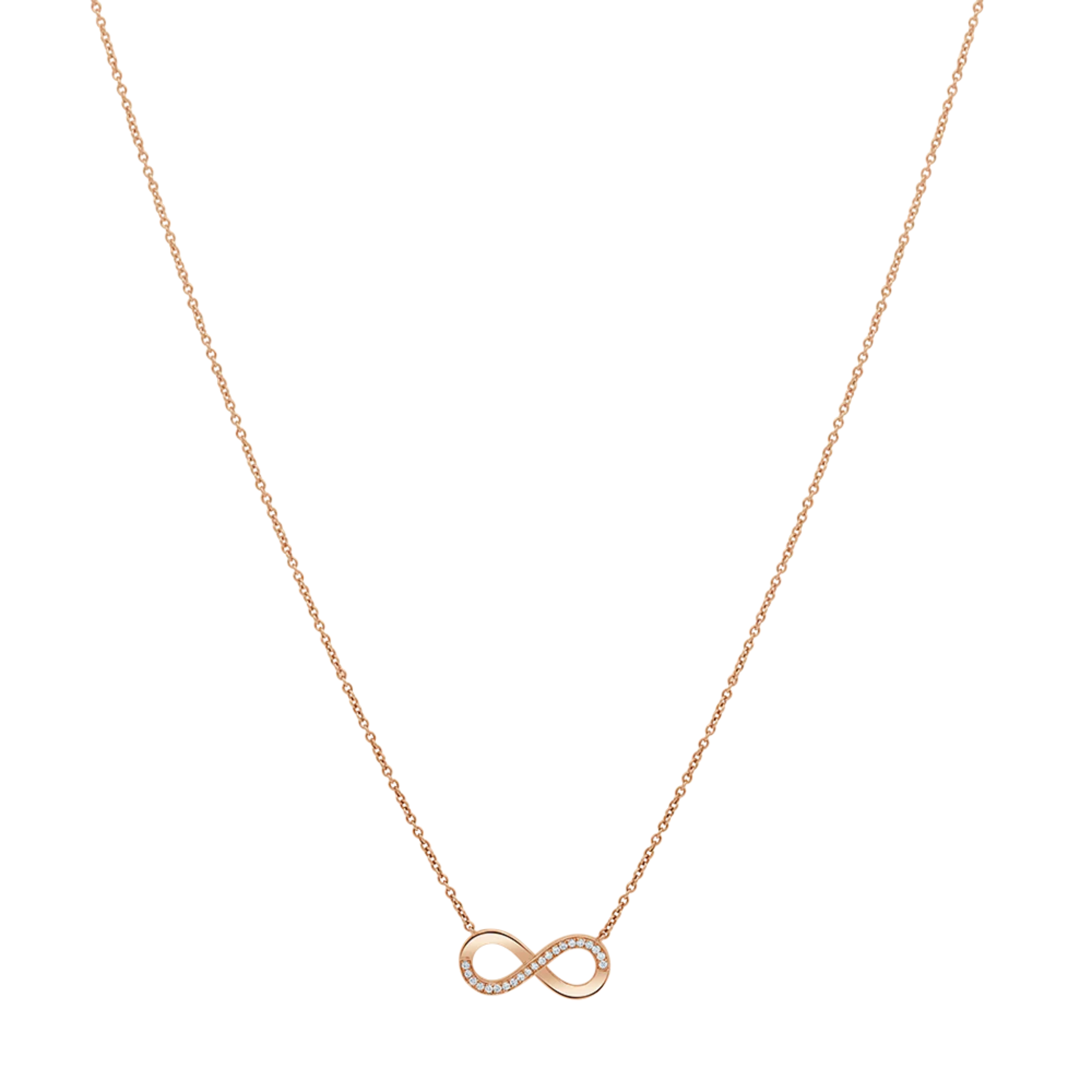 Infinity Diamond Pendant 18K Rose Gold   - Natural Diamonds & Lab Grown Diamonds  - Best prices for jewelry and diamonds. The best jewelry to shop in Dubai and Abu Dhabi - Dubai Tourism. Best Shopping in Dubai Mall - Fashion Avenue, Mall of Emirates, Dubai, Palm Jumeirah and UAE. Hip-hop custom jewelry and manufacturer supplier - diamond and gold wholesaler. The best place to visit in Dubai during vacation. Richie Gold & Diamond is located in Dubai Gold Souk