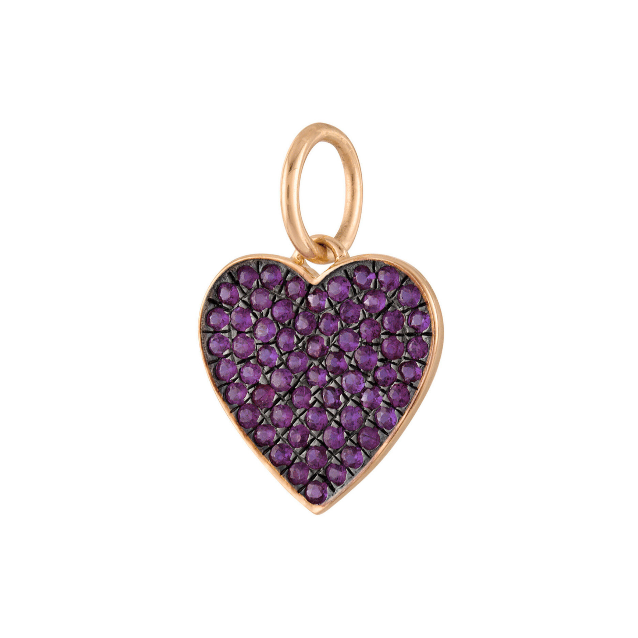 Isalys Amethyst Heart Charm 18K Rose  Gold - Natural Diamonds & Lab Grown Diamonds  - Best prices for jewelry and diamonds. The best jewelry to shop in Dubai and Abu Dhabi - Dubai Tourism. Best Shopping in Dubai Mall - Fashion Avenue, Mall of Emirates, Dubai, Palm Jumeirah and UAE. Hip-hop custom jewelry and manufacturer supplier - diamond and gold wholesaler. The best place to visit in Dubai during vacation. Richie Gold & Diamond is located in Dubai Gold Souk