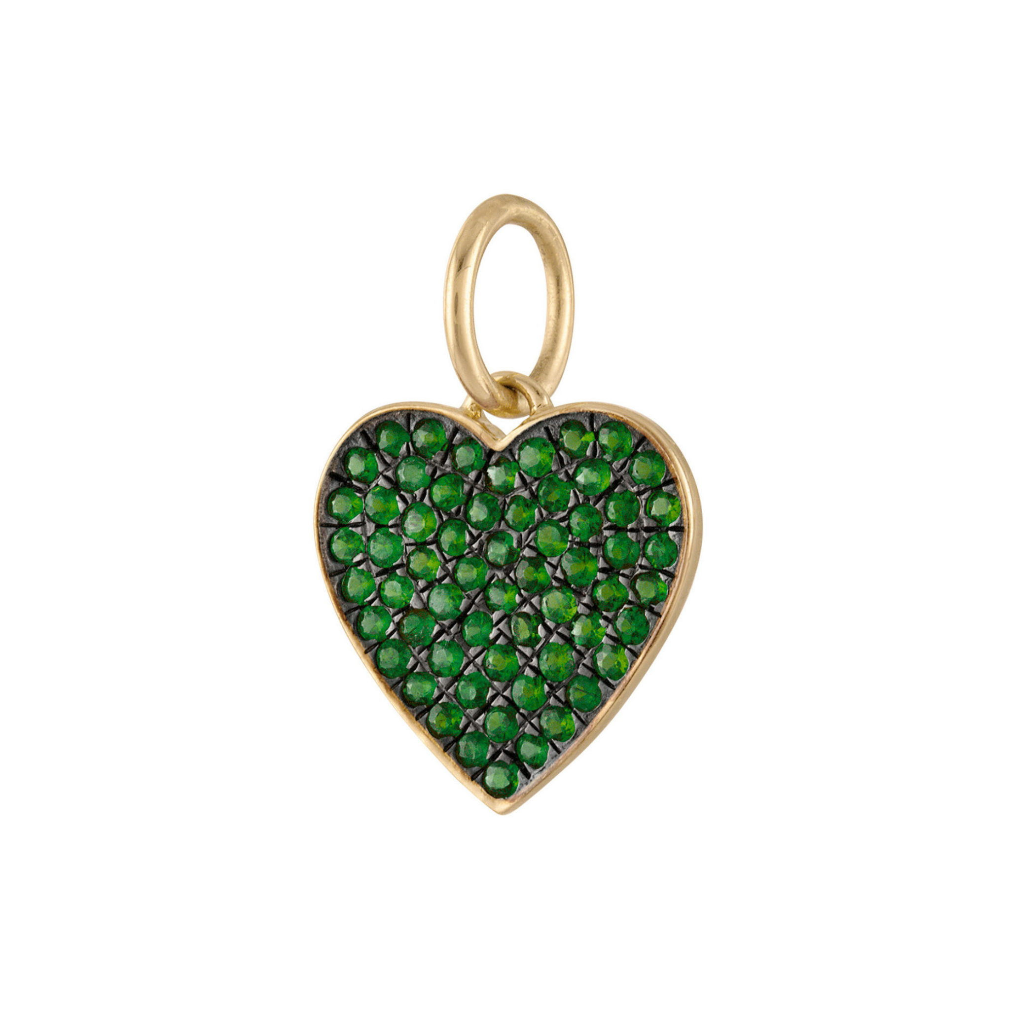 Isalys Emerald Heart Charm 18K Gold - Natural Diamonds & Lab Grown Diamonds  - Best prices for jewelry and diamonds. The best jewelry to shop in Dubai and Abu Dhabi - Dubai Tourism. Best Shopping in Dubai Mall - Fashion Avenue, Mall of Emirates, Dubai, Palm Jumeirah and UAE. Hip-hop custom jewelry and manufacturer supplier - diamond and gold wholesaler. The best place to visit in Dubai during vacation. Richie Gold & Diamond is located in Dubai Gold Souk