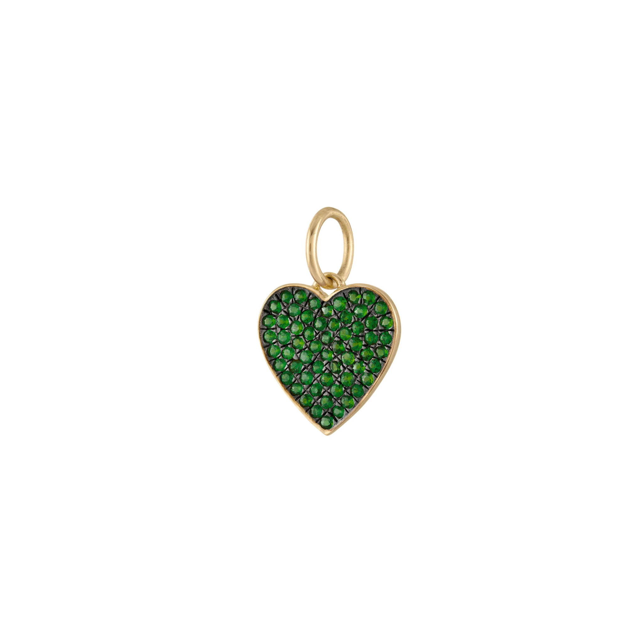 Isalys Emerald Heart Charm 18K Gold - Natural Diamonds & Lab Grown Diamonds  - Best prices for jewelry and diamonds. The best jewelry to shop in Dubai and Abu Dhabi - Dubai Tourism. Best Shopping in Dubai Mall - Fashion Avenue, Mall of Emirates, Dubai, Palm Jumeirah and UAE. Hip-hop custom jewelry and manufacturer supplier - diamond and gold wholesaler. The best place to visit in Dubai during vacation. Richie Gold & Diamond is located in Dubai Gold Souk
