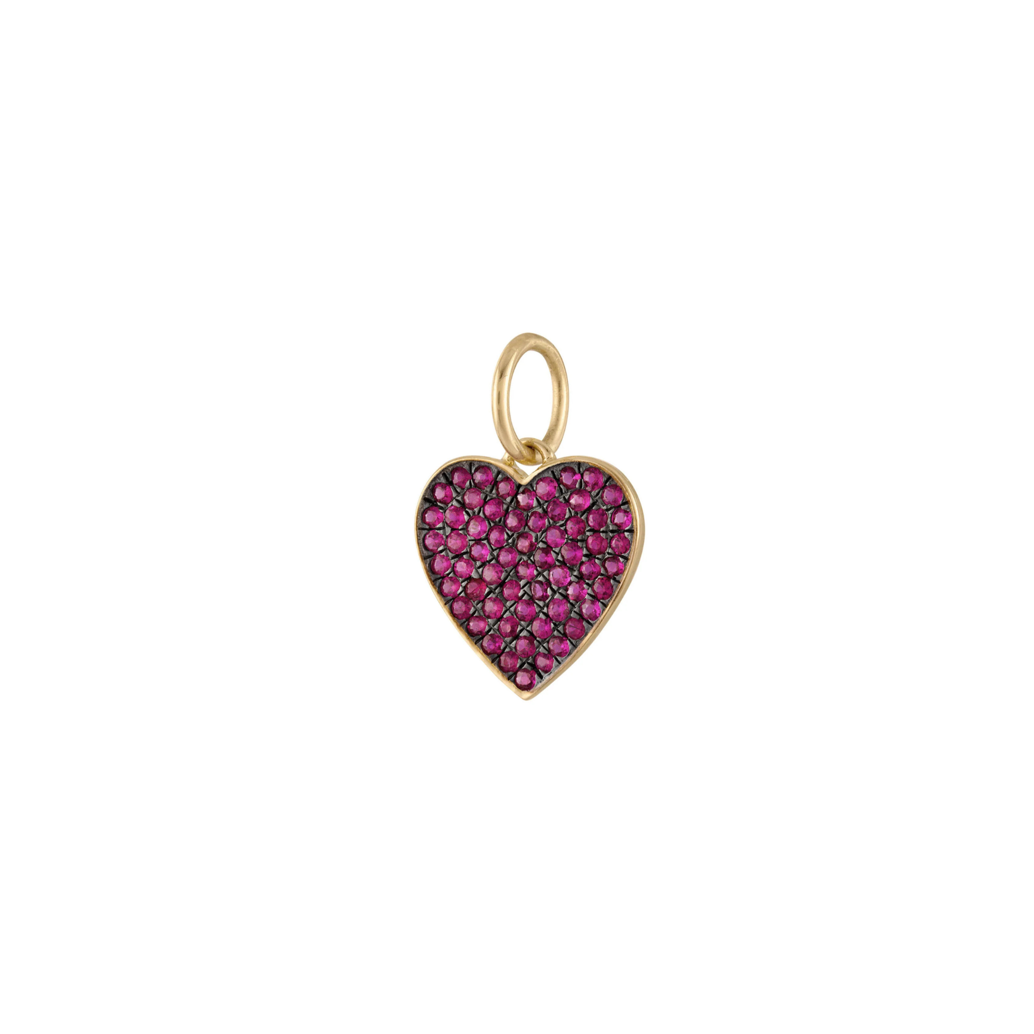 Isalys Pink Tourmaline Heart Charm 18K Gold - Natural Diamonds & Lab Grown Diamonds  - Best prices for jewelry and diamonds. The best jewelry to shop in Dubai and Abu Dhabi - Dubai Tourism. Best Shopping in Dubai Mall - Fashion Avenue, Mall of Emirates, Dubai, Palm Jumeirah and UAE. Hip-hop custom jewelry and manufacturer supplier - diamond and gold wholesaler. The best place to visit in Dubai during vacation. Richie Gold & Diamond is located in Dubai Gold Souk