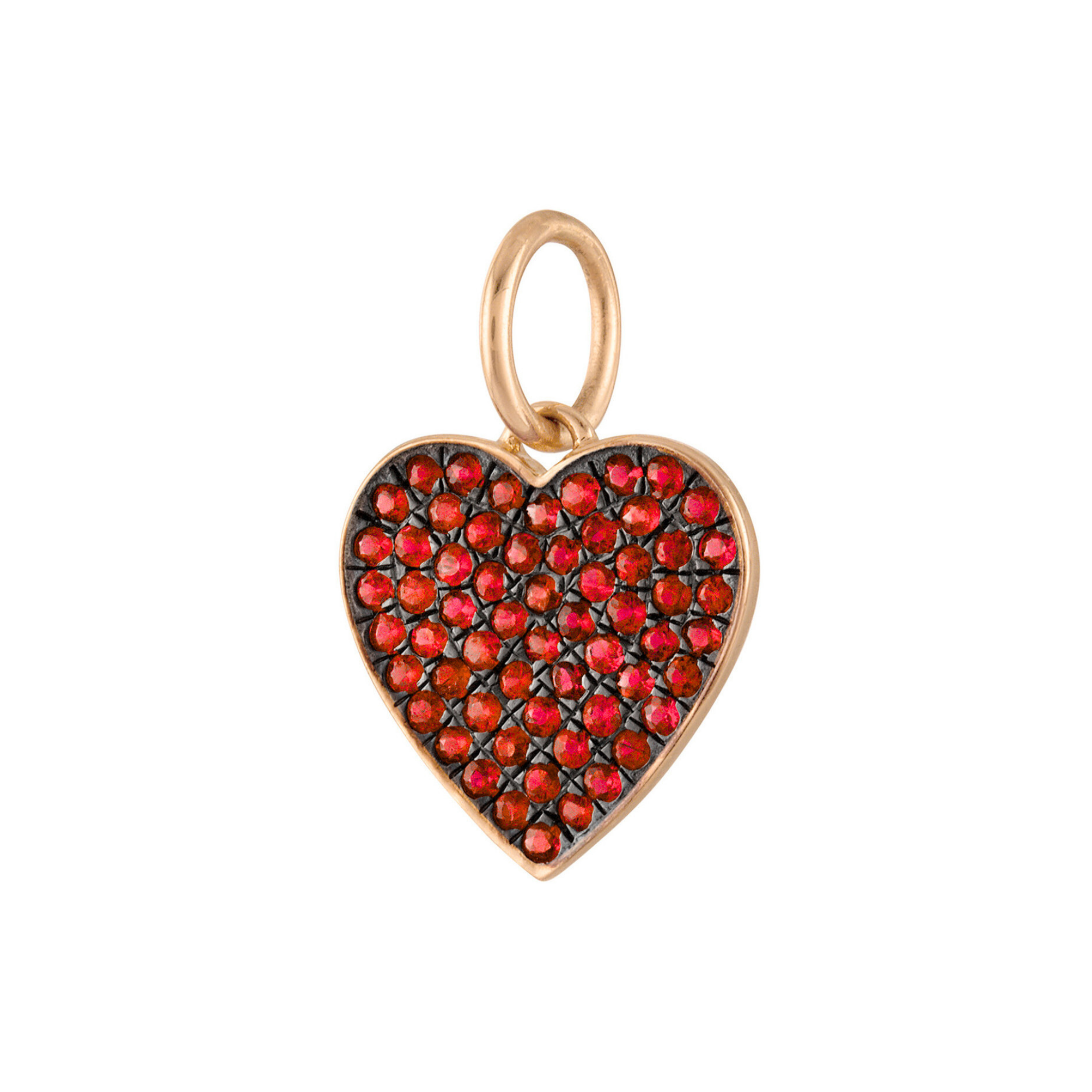 Isalys Ruby Heart Charm 18K Rose Gold - Natural Diamonds & Lab Grown Diamonds  - Best prices for jewelry and diamonds. The best jewelry to shop in Dubai and Abu Dhabi - Dubai Tourism. Best Shopping in Dubai Mall - Fashion Avenue, Mall of Emirates, Dubai, Palm Jumeirah and UAE. Hip-hop custom jewelry and manufacturer supplier - diamond and gold wholesaler. The best place to visit in Dubai during vacation. Richie Gold & Diamond is located in Dubai Gold Souk