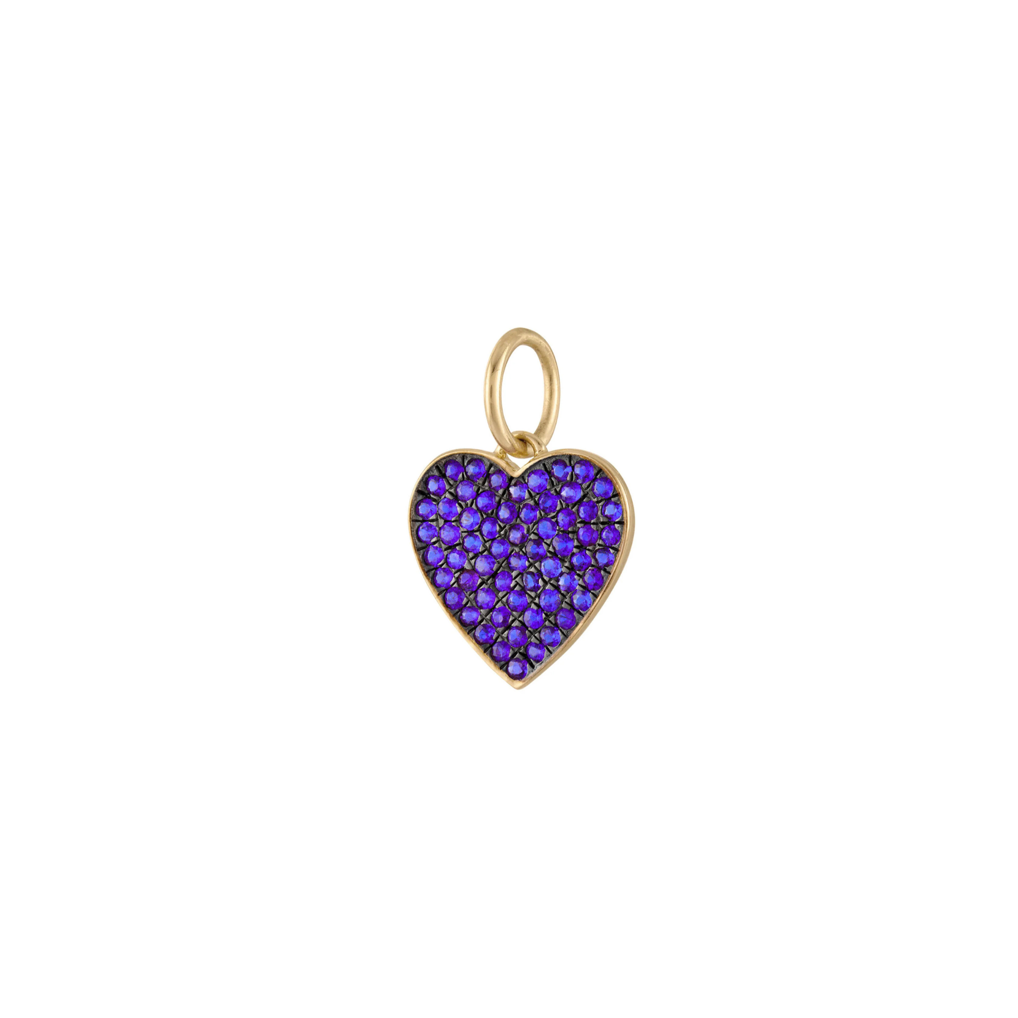 Isalys Tanzanite Heart Charm 18K Gold - Natural Diamonds & Lab Grown Diamonds  - Best prices for jewelry and diamonds. The best jewelry to shop in Dubai and Abu Dhabi - Dubai Tourism. Best Shopping in Dubai Mall - Fashion Avenue, Mall of Emirates, Dubai, Palm Jumeirah and UAE. Hip-hop custom jewelry and manufacturer supplier - diamond and gold wholesaler. The best place to visit in Dubai during vacation. Richie Gold & Diamond is located in Dubai Gold Souk