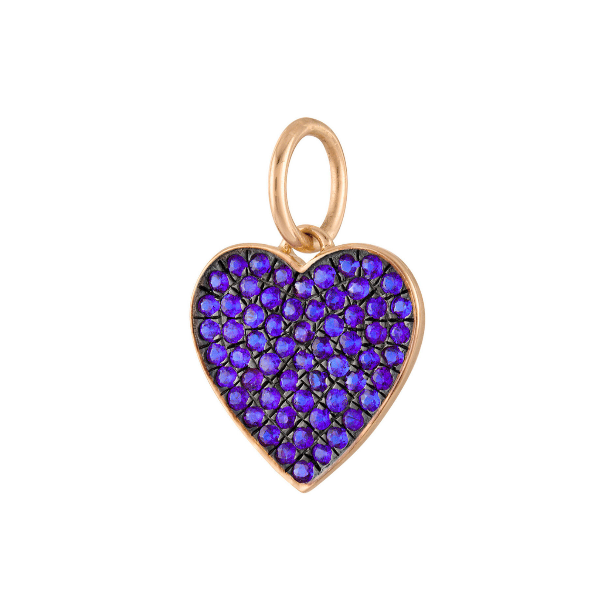 Isalys Tanzanite Heart Charm 18K Rose Gold - Natural Diamonds & Lab Grown Diamonds  - Best prices for jewelry and diamonds. The best jewelry to shop in Dubai and Abu Dhabi - Dubai Tourism. Best Shopping in Dubai Mall - Fashion Avenue, Mall of Emirates, Dubai, Palm Jumeirah and UAE. Hip-hop custom jewelry and manufacturer supplier - diamond and gold wholesaler. The best place to visit in Dubai during vacation. Richie Gold & Diamond is located in Dubai Gold Souk