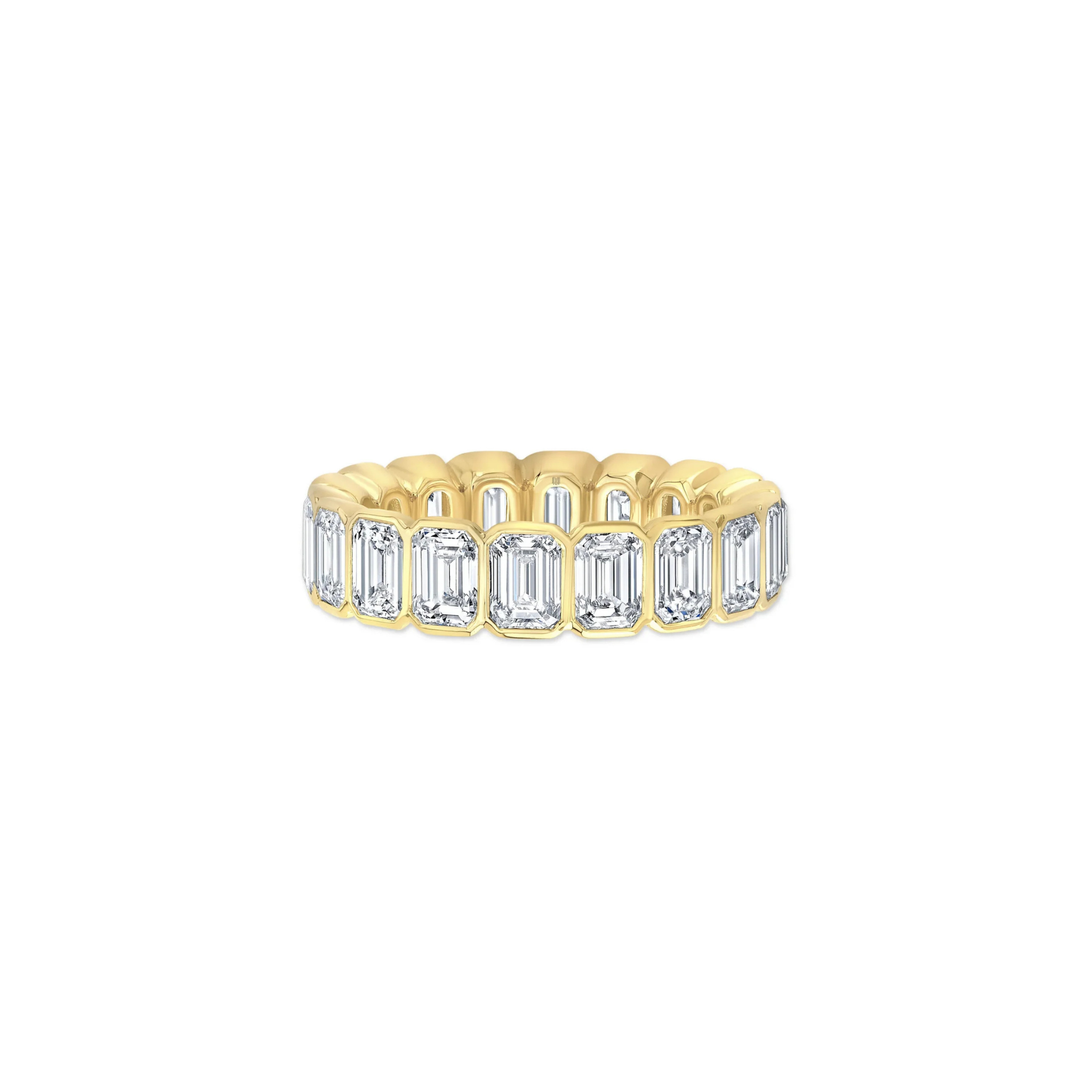 Lucara Emerald-Cut Bezel Diamond Eternity Band 18K Gold - Natural Diamonds & Lab Grown Diamonds  - Best prices for jewelry and diamonds. The best jewelry to shop in Dubai and Abu Dhabi - Dubai Tourism. Best Shopping in Dubai Mall - Fashion Avenue, Mall of Emirates, Dubai, Palm Jumeirah and UAE. Hip-hop custom jewelry and manufacturer supplier - diamond and gold wholesaler. The best place to visit in Dubai during vacation. Richie Gold & Diamond is located in Dubai Gold Souk.