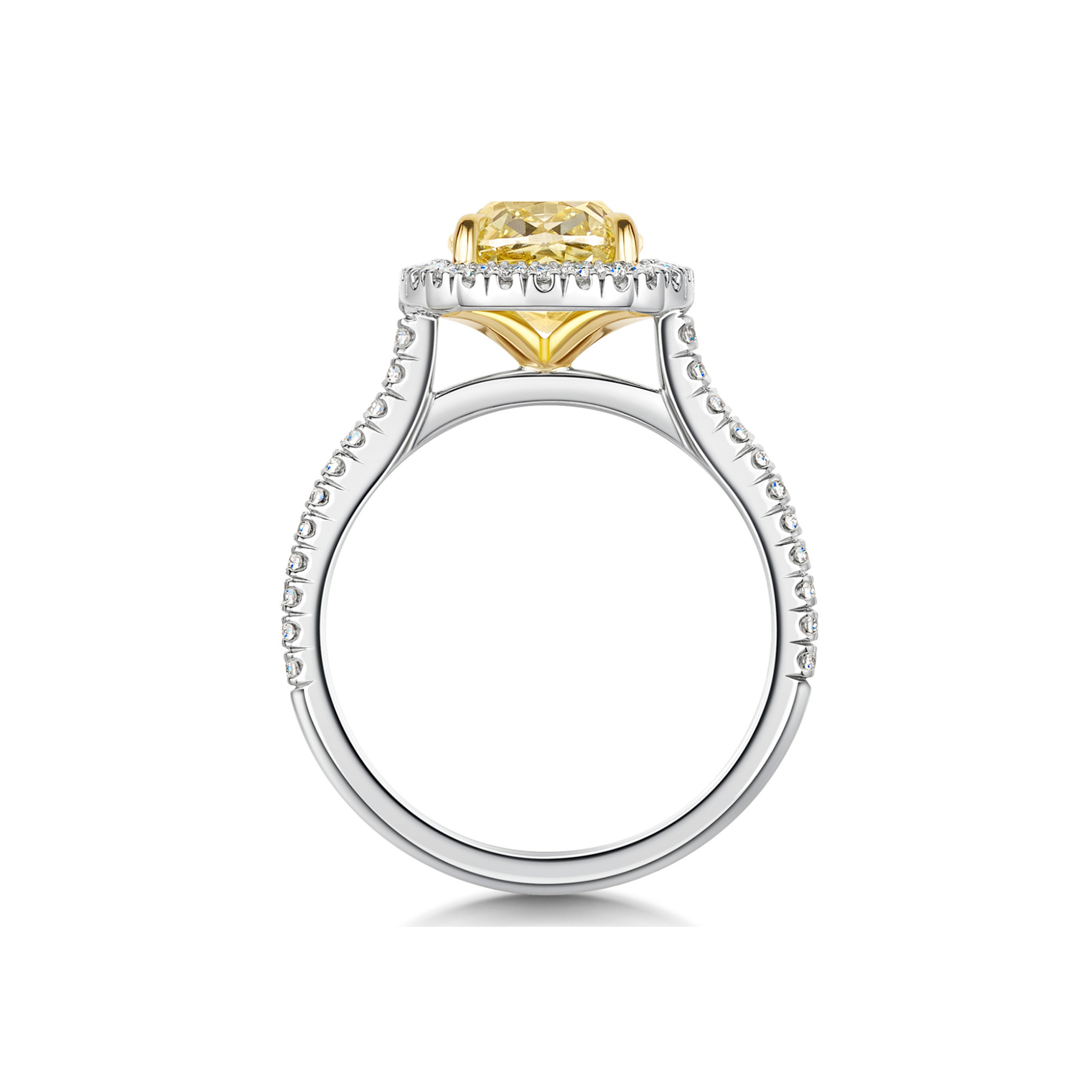 Lucien Cushion-Cut Yellow Diamond Halo Ring 18K White Gold - Best prices for jewelry and diamonds. The best jewelry to shop in Dubai and Abu Dhabi - Dubai Tourism. Best Shopping in Dubai Mall - Fashion Avenue, Mall of Emirates, Dubai, Palm Jumeirah and UAE. Hip-hop custom jewelry and manufacturer supplier - diamond and gold wholesaler. The best place to visit in Dubai during vacation. Richie Gold & Diamond is located in Dubai Gold Souk