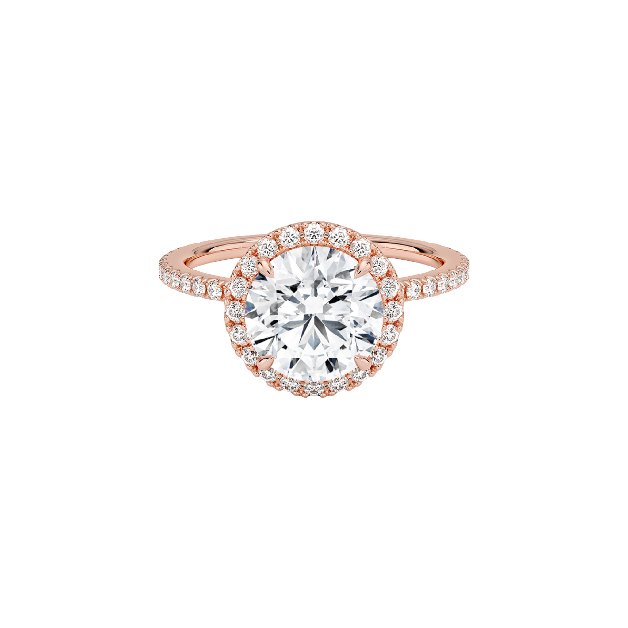 Lumina Round Halo Ring 18K Rose Gold - Best prices for jewelry and diamonds. The best jewelry to shop in Dubai and Abu Dhabi - Dubai Tourism. Best Shopping in Dubai Mall - Fashion Avenue, Mall of Emirates, Dubai, Palm Jumeirah and UAE. Hip-hop custom jewelry and manufacturer supplier - diamond and gold wholesaler. The best place to visit in Dubai during vacation. Richie Gold & Diamond is located in Dubai Gold Souk