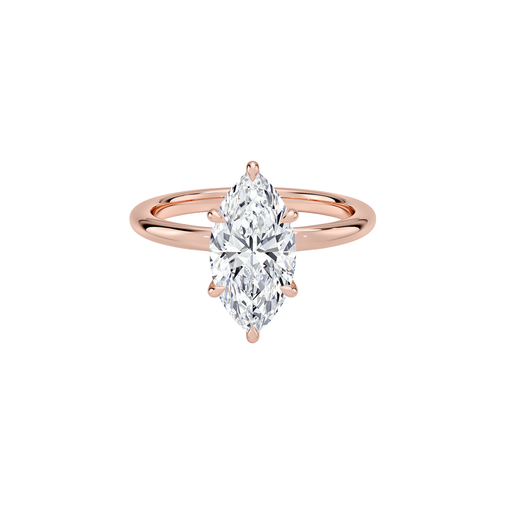 Marcelline Marquise Solitaire Ring in 18K Rose Gold - Best prices for jewelry and diamonds. The best jewelry to shop in Dubai and Abu Dhabi - Dubai Tourism. Best Shopping in Dubai Mall - Fashion Avenue, Mall of Emirates, Dubai, Palm Jumeirah and UAE. Hip-hop custom jewelry and manufacturer supplier - diamond and gold wholesaler. The best place to visit in Dubai during vacation. Richie Gold & Diamond is located in Dubai Gold Souk