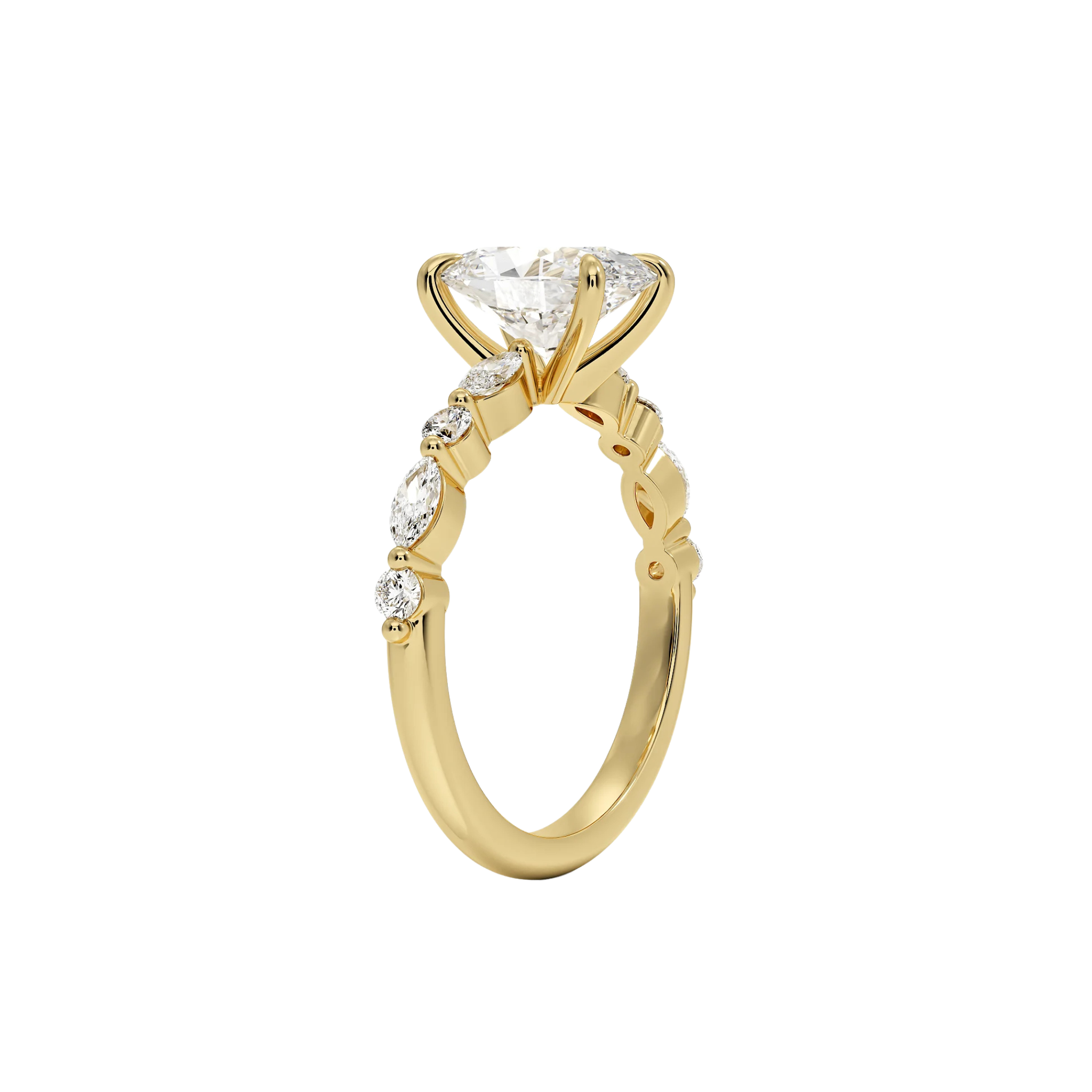 Marivelle Oval Alternating Band Ring in 18K Gold - Best prices for jewelry and diamonds. The best jewelry to shop in Dubai and Abu Dhabi - Dubai Tourism. Best Shopping in Dubai Mall - Fashion Avenue, Mall of Emirates, Dubai, Palm Jumeirah and UAE. Hip-hop custom jewelry and manufacturer supplier - diamond and gold wholesaler. The best place to visit in Dubai during vacation. Richie Gold & Diamond is located in Dubai Gold Souk