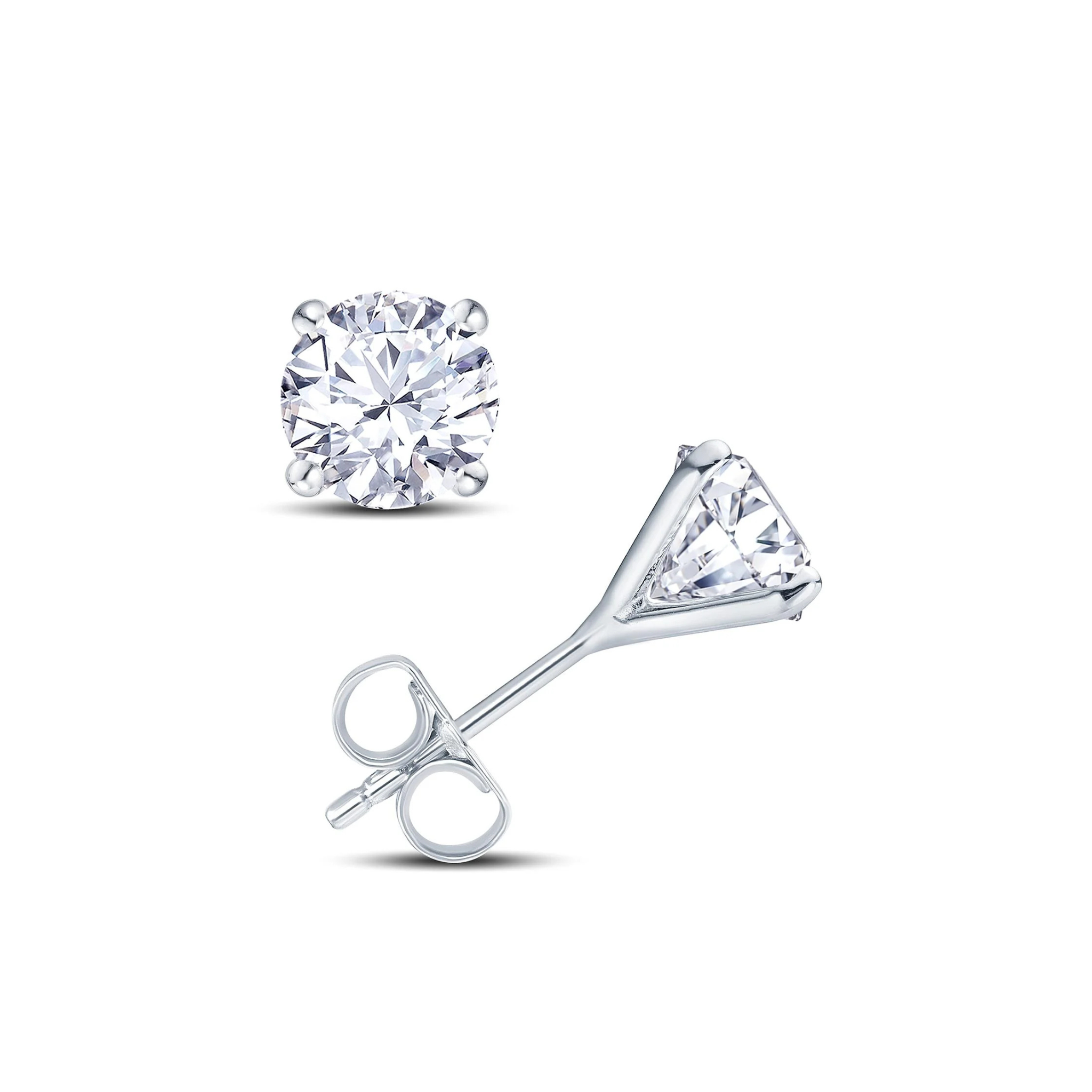 Martini Solitaire Diamond Stud Earrings 18K White Gold - Natural Diamonds & Lab Grown Diamonds  - Best prices for jewelry and diamonds. The best jewelry to shop in Dubai and Abu Dhabi - Dubai Tourism. Best Shopping in Dubai Mall - Fashion Avenue, Mall of Emirates, Dubai, Palm Jumeirah and UAE. Hip-hop custom jewelry and manufacturer supplier - diamond and gold wholesaler. The best place to visit in Dubai during vacation. Richie Gold & Diamond is located in Dubai Gold Souk