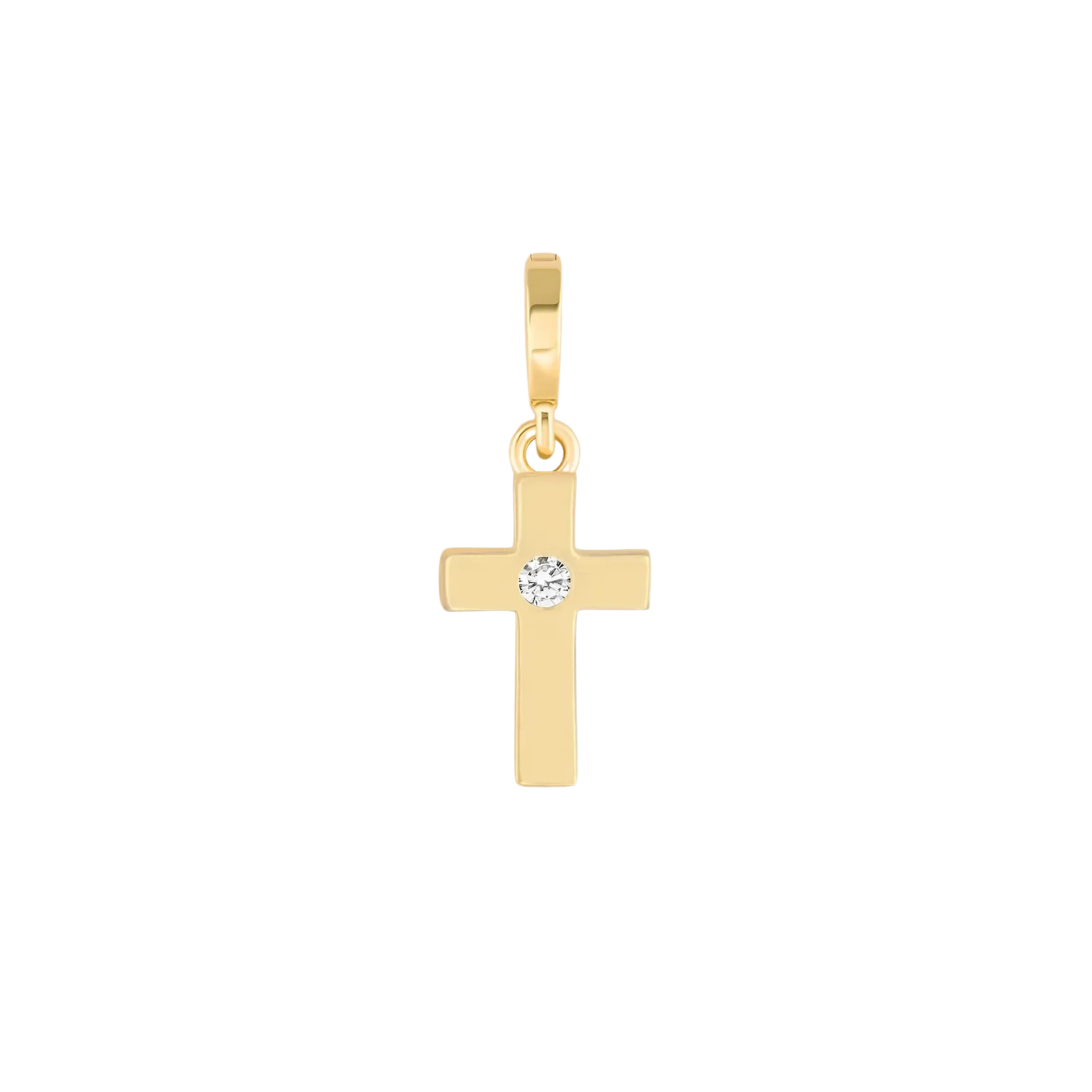 Noelle Diamond Cross Charm 18K Gold - Natural Diamonds & Lab Grown Diamonds  - Best prices for jewelry and diamonds. The best jewelry to shop in Dubai and Abu Dhabi - Dubai Tourism. Best Shopping in Dubai Mall - Fashion Avenue, Mall of Emirates, Dubai, Palm Jumeirah and UAE. Hip-hop custom jewelry and manufacturer supplier - diamond and gold wholesaler. The best place to visit in Dubai during vacation. Richie Gold & Diamond is located in Dubai Gold Souk