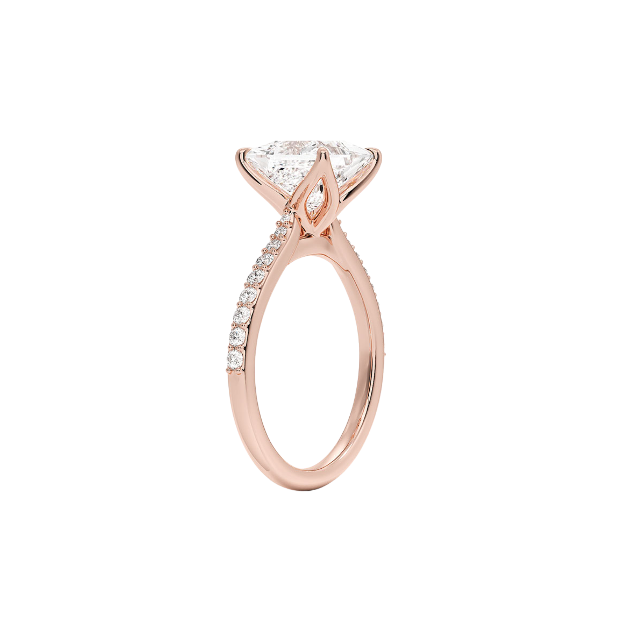 Novara Princess Cathedral Ring in 18K Rose Gold - Best prices for jewelry and diamonds. The best jewelry to shop in Dubai and Abu Dhabi - Dubai Tourism. Best Shopping in Dubai Mall - Fashion Avenue, Mall of Emirates, Dubai, Palm Jumeirah and UAE. Hip-hop custom jewelry and manufacturer supplier - diamond and gold wholesaler. The best place to visit in Dubai during vacation. Richie Gold & Diamond is located in Dubai Gold Souk