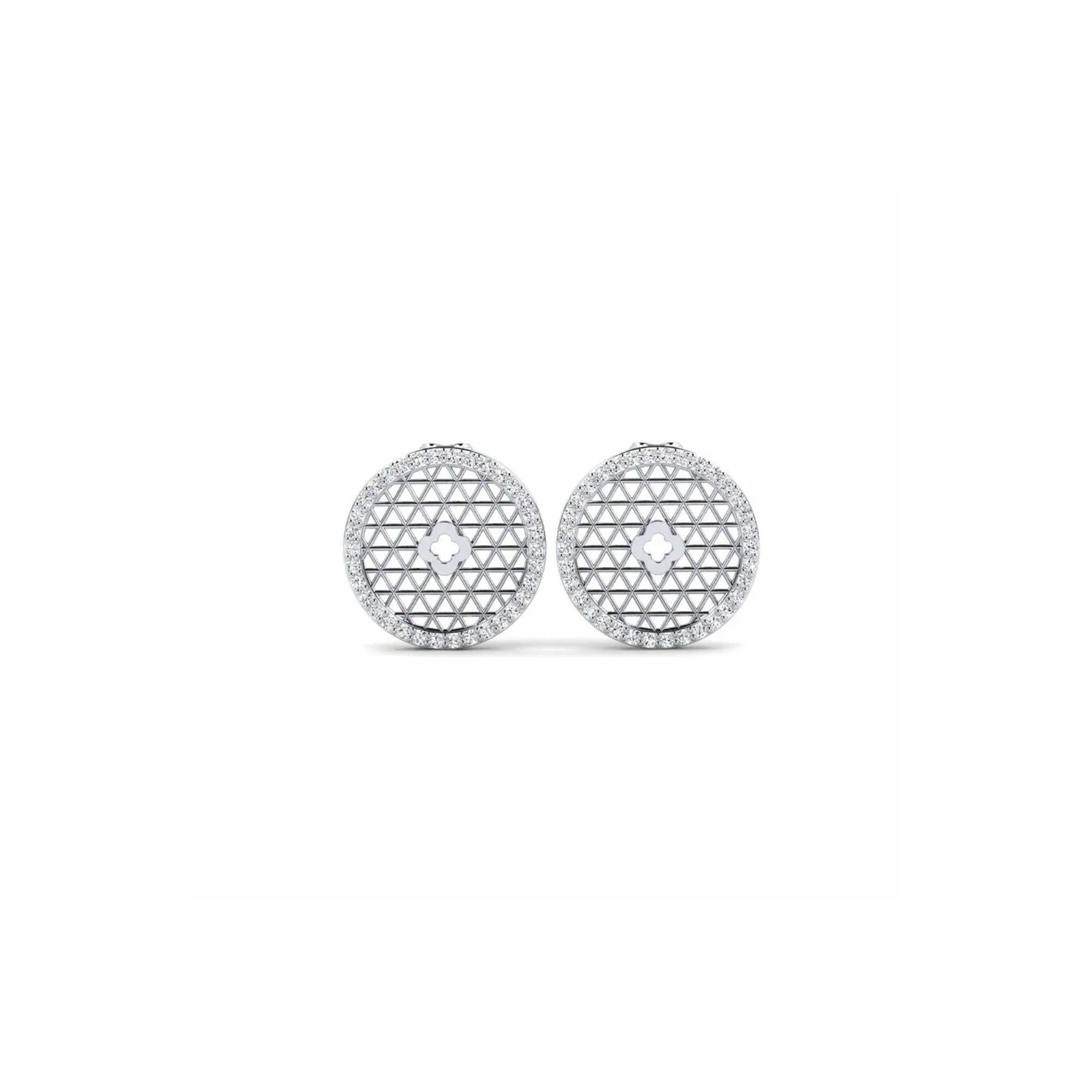 Orion Diamond Filigree Studs 18K White Gold - Natural Diamonds & Lab Grown Diamonds - Best prices for jewelry and diamonds. The best jewelry to shop in Dubai and Abu Dhabi - Dubai Tourism. Best Shopping in Dubai Mall - Fashion Avenue, Mall of Emirates, Dubai, Palm Jumeirah and UAE. Hip-hop custom jewelry and manufacturer supplier - diamond and gold wholesaler. The best place to visit in Dubai during vacation. Richie Gold & Diamond is located in Dubai Gold Souk