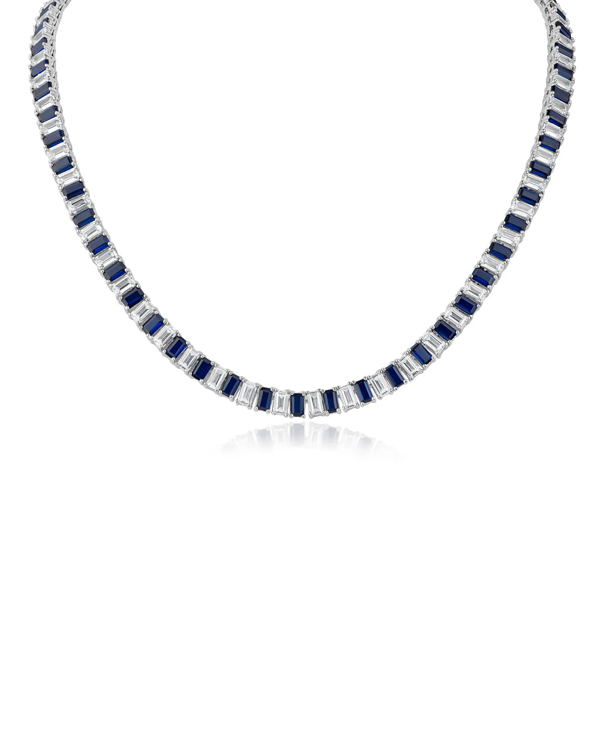 Custom Tennis Necklace, Dubai Jeweller Richie Gold & Diamonds - Best Prices in Dubai & Gold Souk. Natural & Lab Grown Tennis Necklaces, Mix Cut Tennis Necklace, Fancy Cut Diamonds Tennis Necklace, Classic Diamond Tennis - Alternating Diamond Tennis Necklace