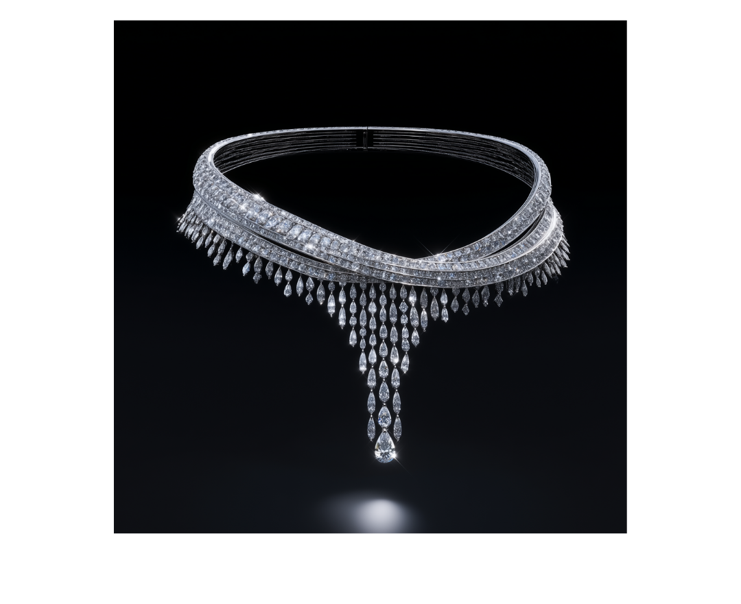 Best High jewelry collections crafted with rare diamonds, vibrant gemstones, and 18k Gold — unmatched craftsmanship. Custom high jewelry pieces to signature diamond necklaces, statement earrings, and couture rings, explore the finest luxury jewelry in Dubai and Abu Dhabi. Richie Gold & Diamond specializes in bespoke high jewelry, GIA-certified diamonds, exclusive bridal sets, and limited-edition pieces located in Dubai Gold Souk. Natural & Lab Grown Statement jewelry - Diamond High Jewelry Necklace