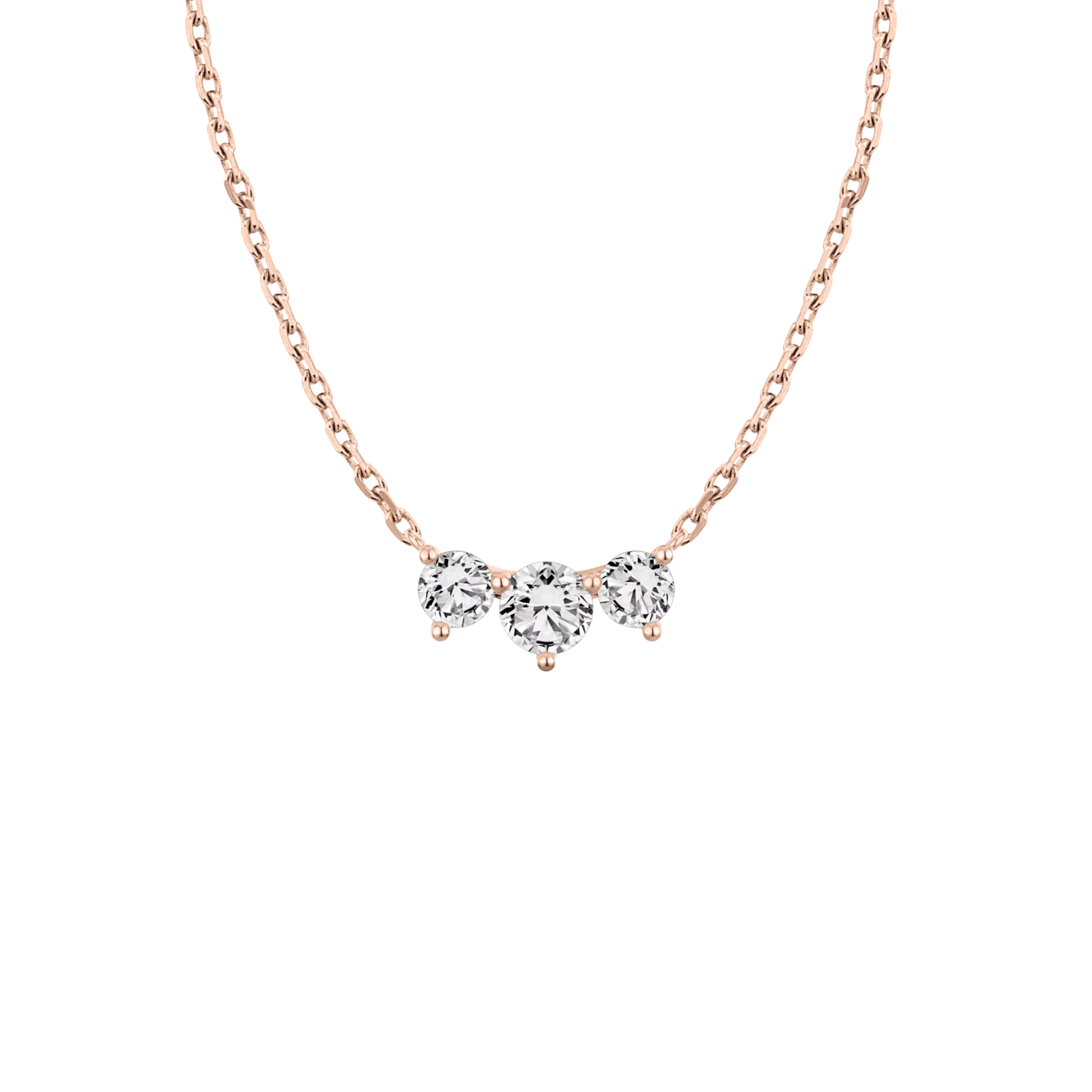 Rivière 3-Stone Diamond Pendant 18K Rose Gold - Holiday Gifts, Gifts for Her, Gifts for wife, Bridemaids Gifts, Best Online Jewelry Store, Most Reputable Diamond Jewelry Store, Best Online Jewelry Dubai, Europe and North America. Fast Online Shipping Jewelry, Natural Diamond Jewelry, Lab Grown Diamond Jewelry, Best Birthday Gift Ideas, Best Anniversary Gift Ideas, Best Christmas Gift Idea, Best Engagement Ring Brand, Best Jewelry Brand, Christmas Shopping. 