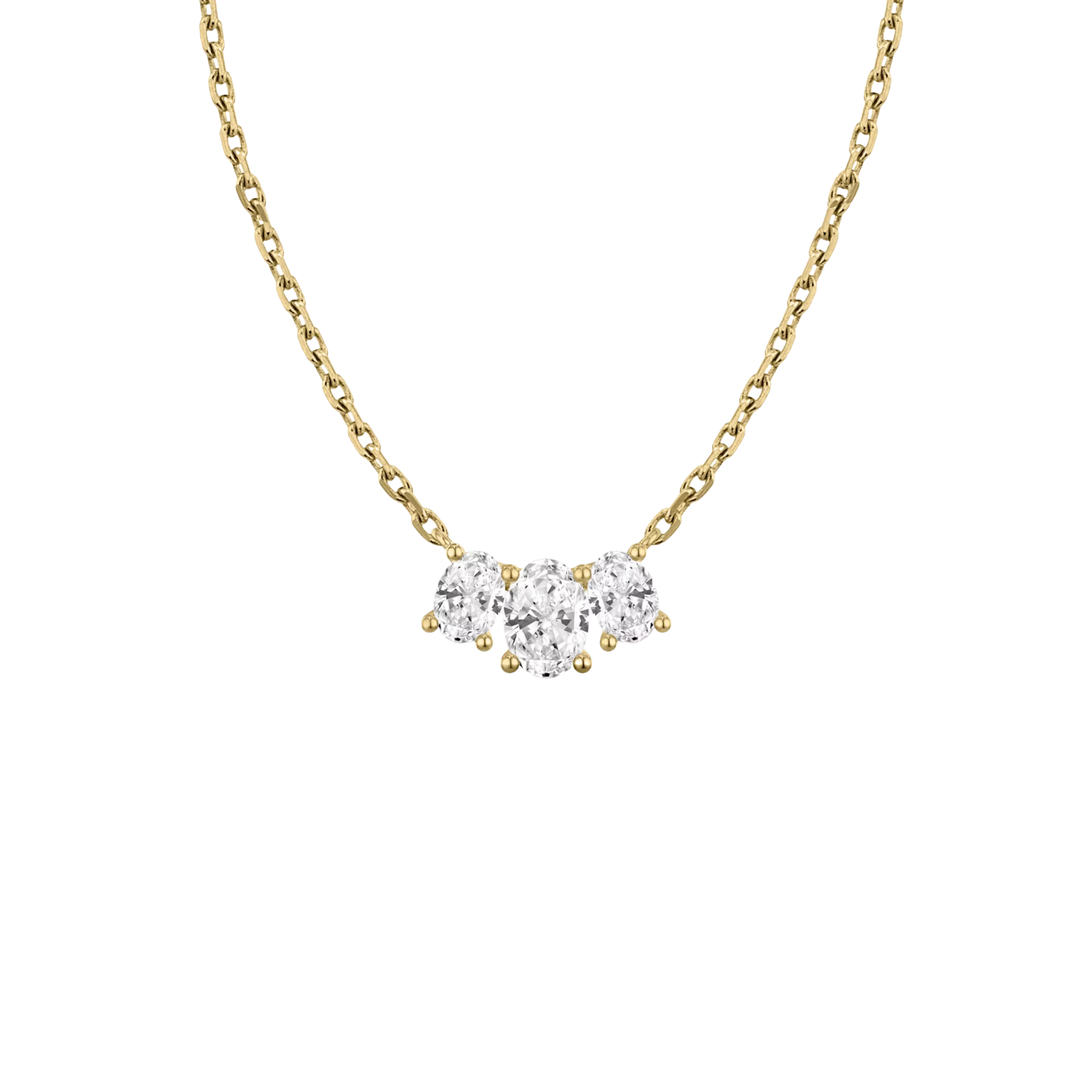 Rivière 3-Stone Oval Diamond Pendant 18K Gold - Holiday Gifts, Gifts for Her, Gifts for wife, Bridemaids Gifts, Best Online Jewelry Store, Most Reputable Diamond Jewelry Store, Best Online Jewelry Dubai, Europe and North America. Fast Online Shipping Jewelry, Natural Diamond Jewelry, Lab Grown Diamond Jewelry, Best Birthday Gift Ideas, Best Anniversary Gift Ideas, Best Christmas Gift Idea, Best Engagement Ring Brand, Best Jewelry Brand, Christmas Shopping. 