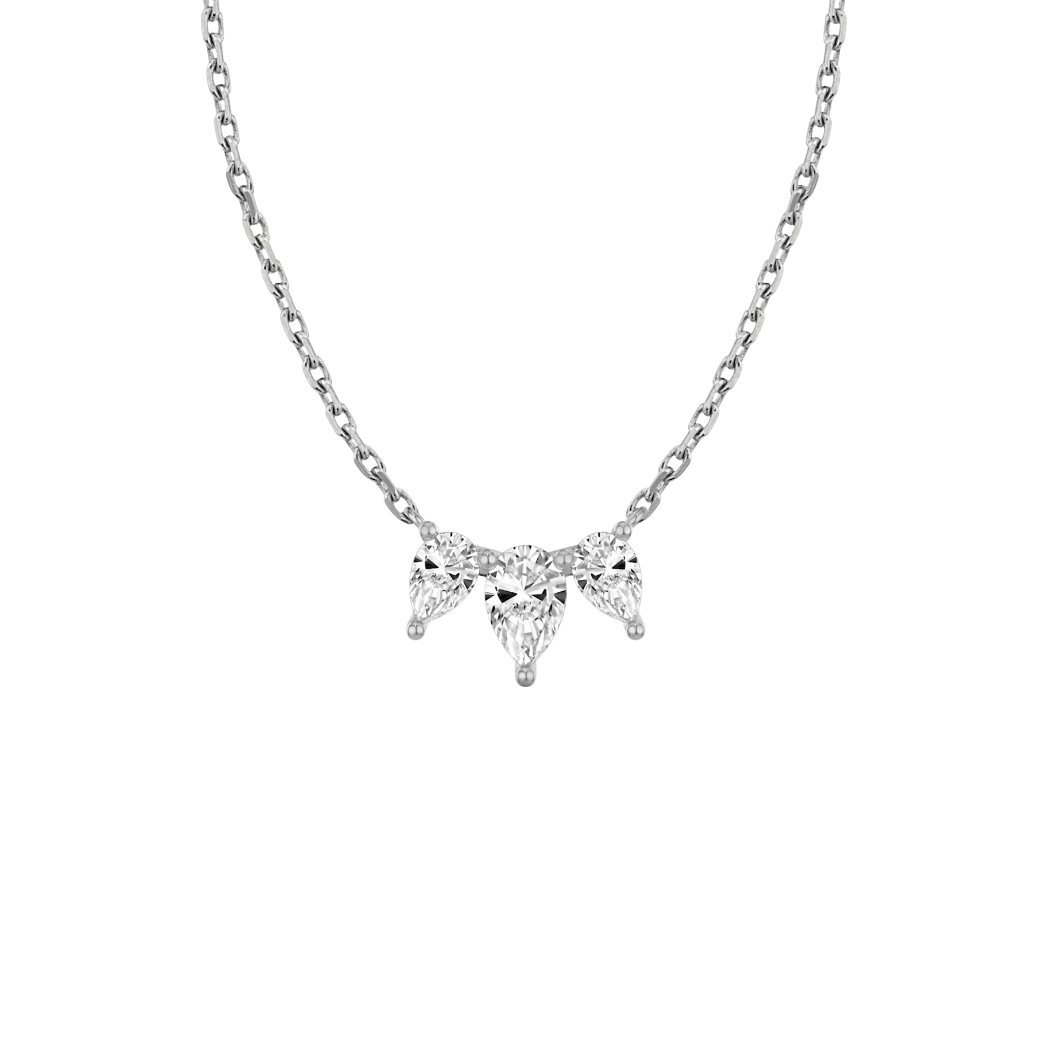 Rivière 3-Stone Pear-Cut Diamond Pendant 18K White Gold - Holiday Gifts, Gifts for Her, Gifts for wife, Bridemaids Gifts, Best Online Jewelry Store, Most Reputable Diamond Jewelry Store, Best Online Jewelry Dubai, Europe and North America. Fast Online Shipping Jewelry, Natural Diamond Jewelry, Lab Grown Diamond Jewelry, Best Birthday Gift Ideas, Best Anniversary Gift Ideas, Best Christmas Gift Idea, Best Engagement Ring Brand, Best Jewelry Brand, Christmas Shopping. 