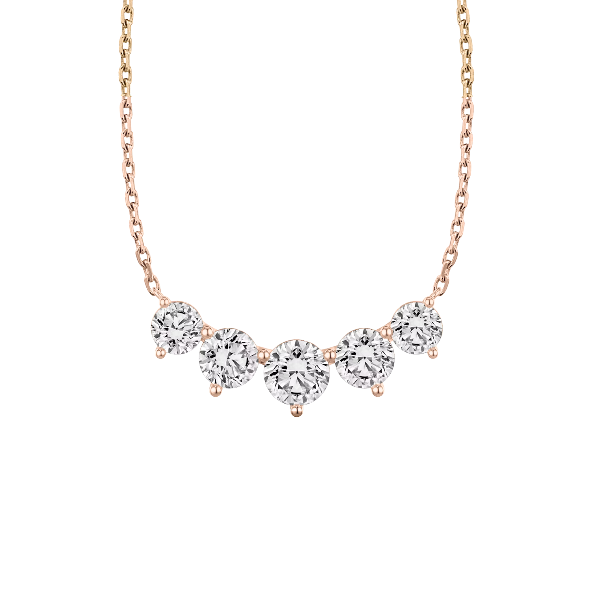 Rivière 5-Stone Diamond Pendant 18K Rose Gold - Holiday Gifts, Gifts for Her, Gifts for wife, Bridemaids Gifts, Best Online Jewelry Store, Most Reputable Diamond Jewelry Store, Best Online Jewelry Dubai, Europe and North America. Fast Online Shipping Jewelry, Natural Diamond Jewelry, Lab Grown Diamond Jewelry, Best Birthday Gift Ideas, Best Anniversary Gift Ideas, Best Christmas Gift Idea, Best Engagement Ring Brand, Best Jewelry Brand, Christmas Shopping. 