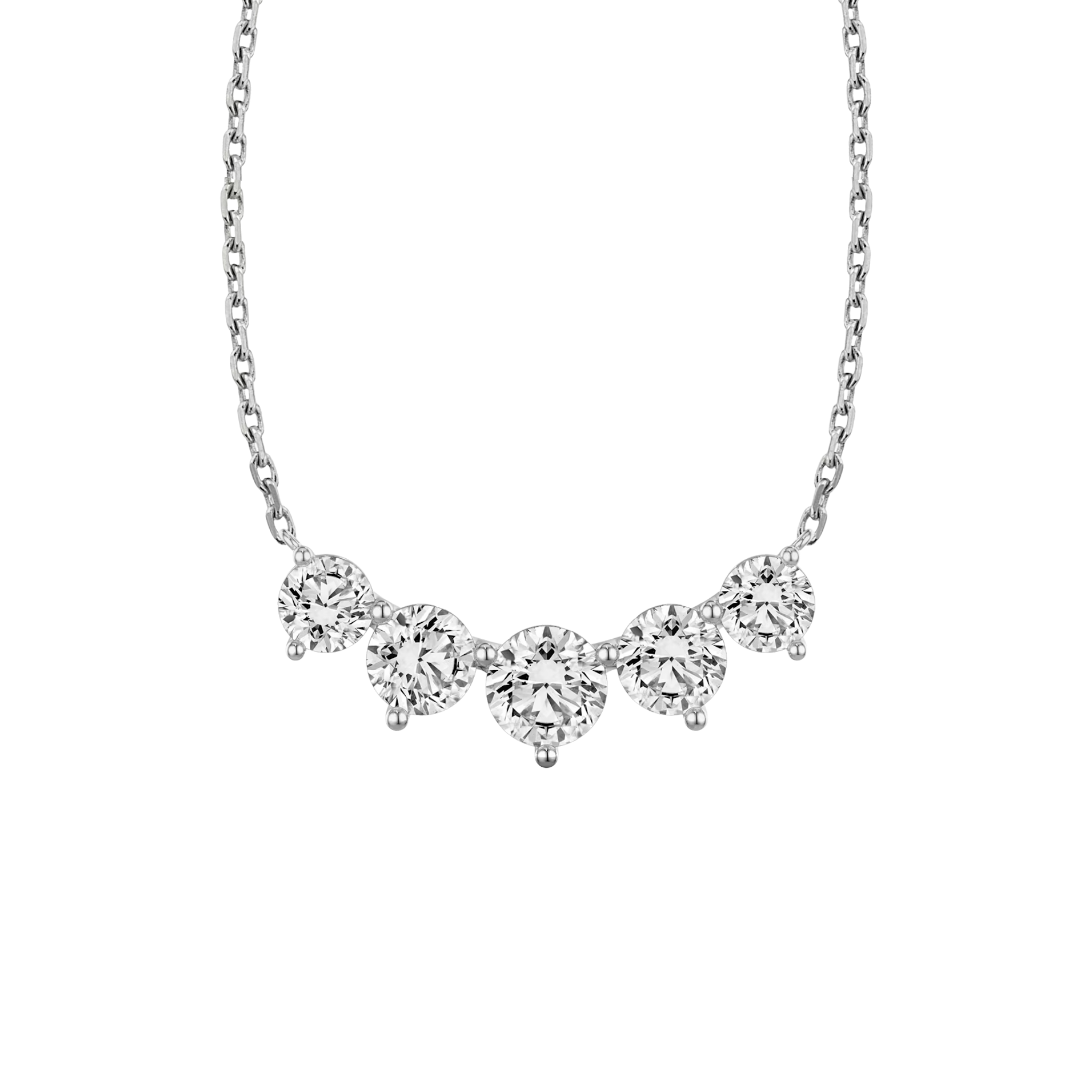 Rivière 5-Stone Diamond Pendant 18K White Gold - Holiday Gifts, Gifts for Her, Gifts for wife, Bridemaids Gifts, Best Online Jewelry Store, Most Reputable Diamond Jewelry Store, Best Online Jewelry Dubai, Europe and North America. Fast Online Shipping Jewelry, Natural Diamond Jewelry, Lab Grown Diamond Jewelry, Best Birthday Gift Ideas, Best Anniversary Gift Ideas, Best Christmas Gift Idea, Best Engagement Ring Brand, Best Jewelry Brand, Christmas Shopping. 