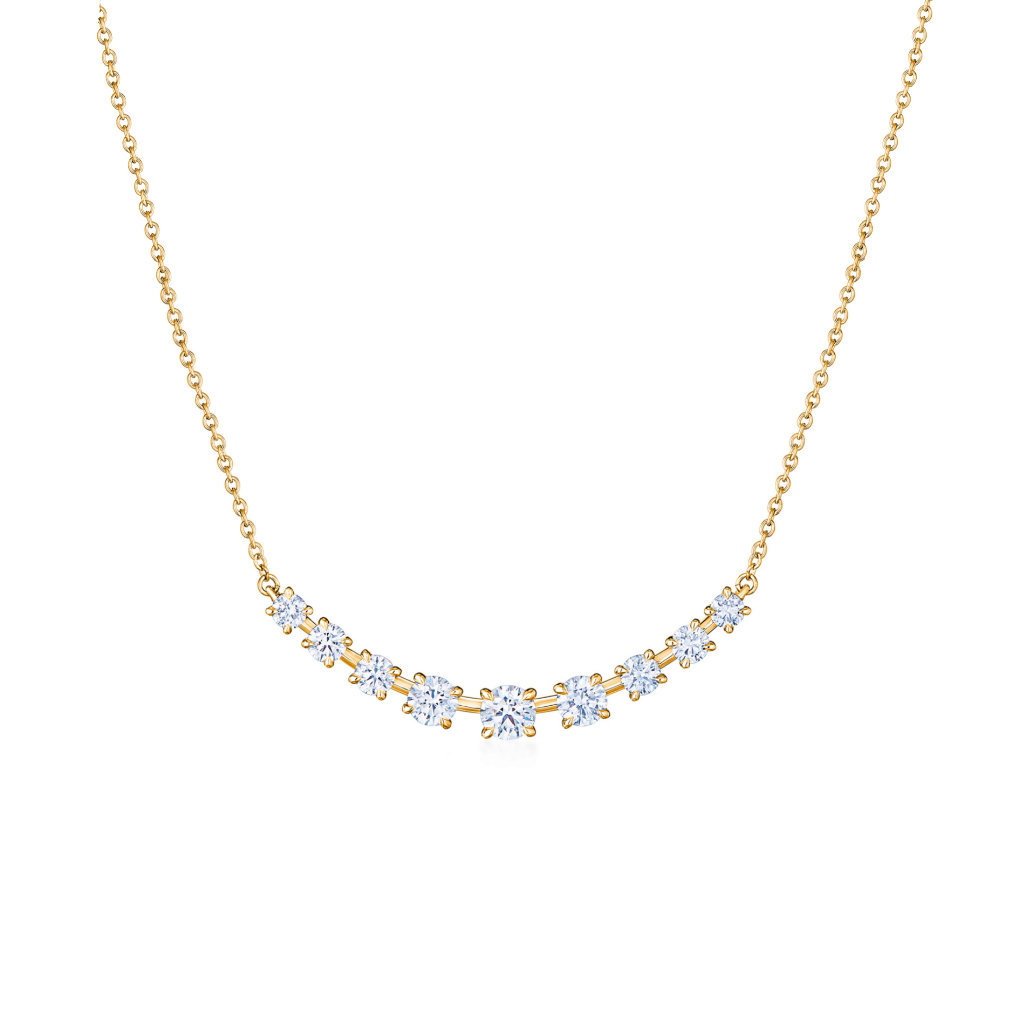 Rivière Diamond Curve Necklace 18K Gold - Holiday Gifts, Gifts for Her, Gifts for wife, Bridemaids Gifts, Best Online Jewelry Store, Most Reputable Diamond Jewelry Store, Best Online Jewelry Dubai, Europe and North America. Fast Online Shipping Jewelry, Natural Diamond Jewelry, Lab Grown Diamond Jewelry, Best Birthday Gift Ideas, Best Anniversary Gift Ideas, Best Christmas Gift Idea, Best Engagement Ring Brand, Best Jewelry Brand, Christmas Shopping. 