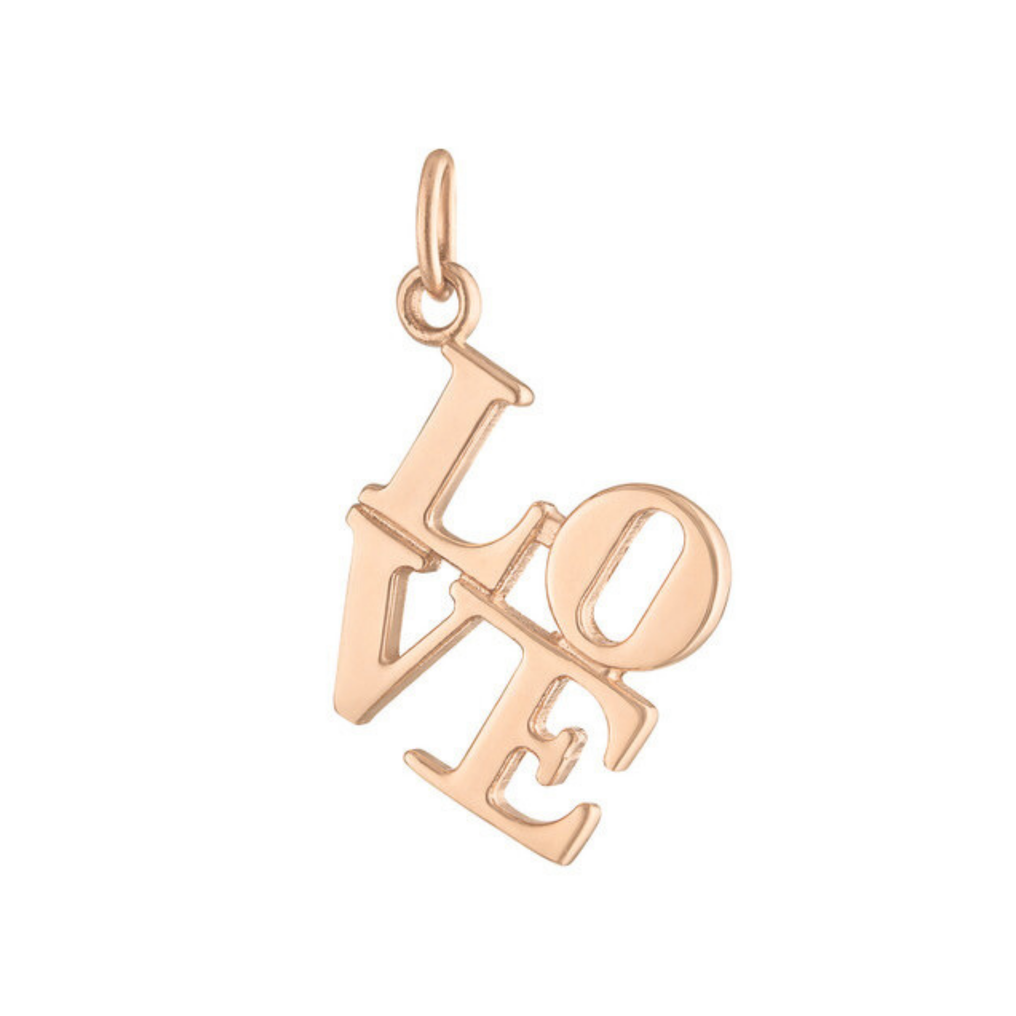 Romy LOVE Charm 18K Rose Gold - Natural Diamonds & Lab Grown Diamonds  - Best prices for jewelry and diamonds. The best jewelry to shop in Dubai and Abu Dhabi - Dubai Tourism. Best Shopping in Dubai Mall - Fashion Avenue, Mall of Emirates, Dubai, Palm Jumeirah and UAE. Hip-hop custom jewelry and manufacturer supplier - diamond and gold wholesaler. The best place to visit in Dubai during vacation. Richie Gold & Diamond is located in Dubai Gold Souk