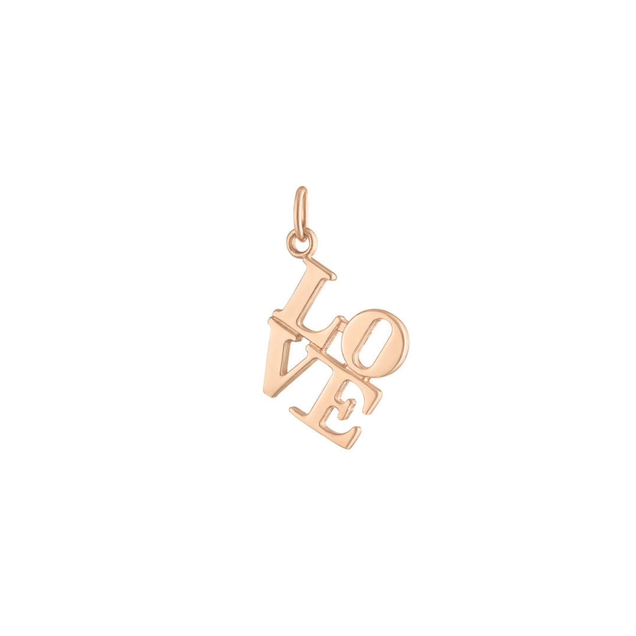 Romy LOVE Charm 18K Rose Gold - Natural Diamonds & Lab Grown Diamonds  - Best prices for jewelry and diamonds. The best jewelry to shop in Dubai and Abu Dhabi - Dubai Tourism. Best Shopping in Dubai Mall - Fashion Avenue, Mall of Emirates, Dubai, Palm Jumeirah and UAE. Hip-hop custom jewelry and manufacturer supplier - diamond and gold wholesaler. The best place to visit in Dubai during vacation. Richie Gold & Diamond is located in Dubai Gold Souk
