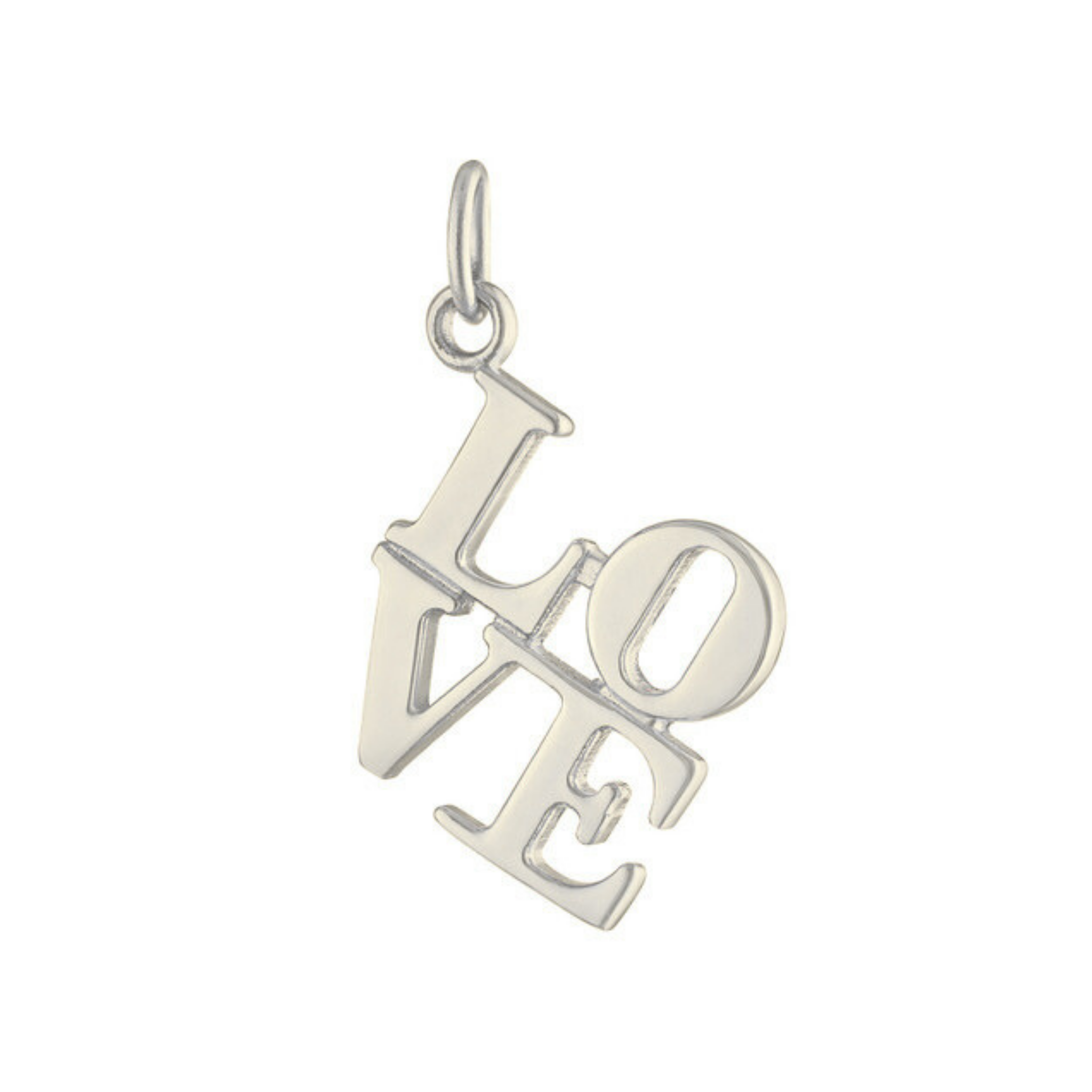 Romy LOVE Charm 18K White Gold - Natural Diamonds & Lab Grown Diamonds  - Best prices for jewelry and diamonds. The best jewelry to shop in Dubai and Abu Dhabi - Dubai Tourism. Best Shopping in Dubai Mall - Fashion Avenue, Mall of Emirates, Dubai, Palm Jumeirah and UAE. Hip-hop custom jewelry and manufacturer supplier - diamond and gold wholesaler. The best place to visit in Dubai during vacation. Richie Gold & Diamond is located in Dubai Gold Souk