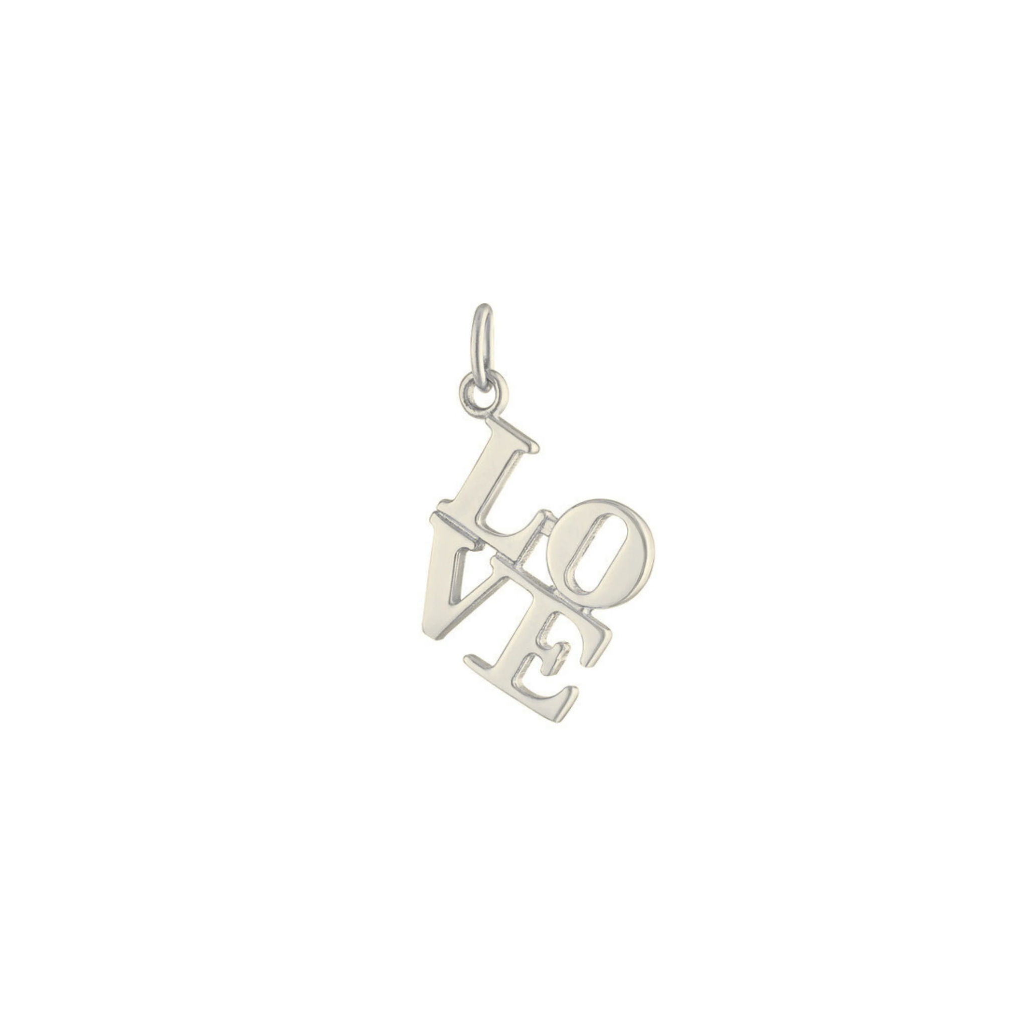 Romy LOVE Charm 18K White Gold - Natural Diamonds & Lab Grown Diamonds  - Best prices for jewelry and diamonds. The best jewelry to shop in Dubai and Abu Dhabi - Dubai Tourism. Best Shopping in Dubai Mall - Fashion Avenue, Mall of Emirates, Dubai, Palm Jumeirah and UAE. Hip-hop custom jewelry and manufacturer supplier - diamond and gold wholesaler. The best place to visit in Dubai during vacation. Richie Gold & Diamond is located in Dubai Gold Souk
