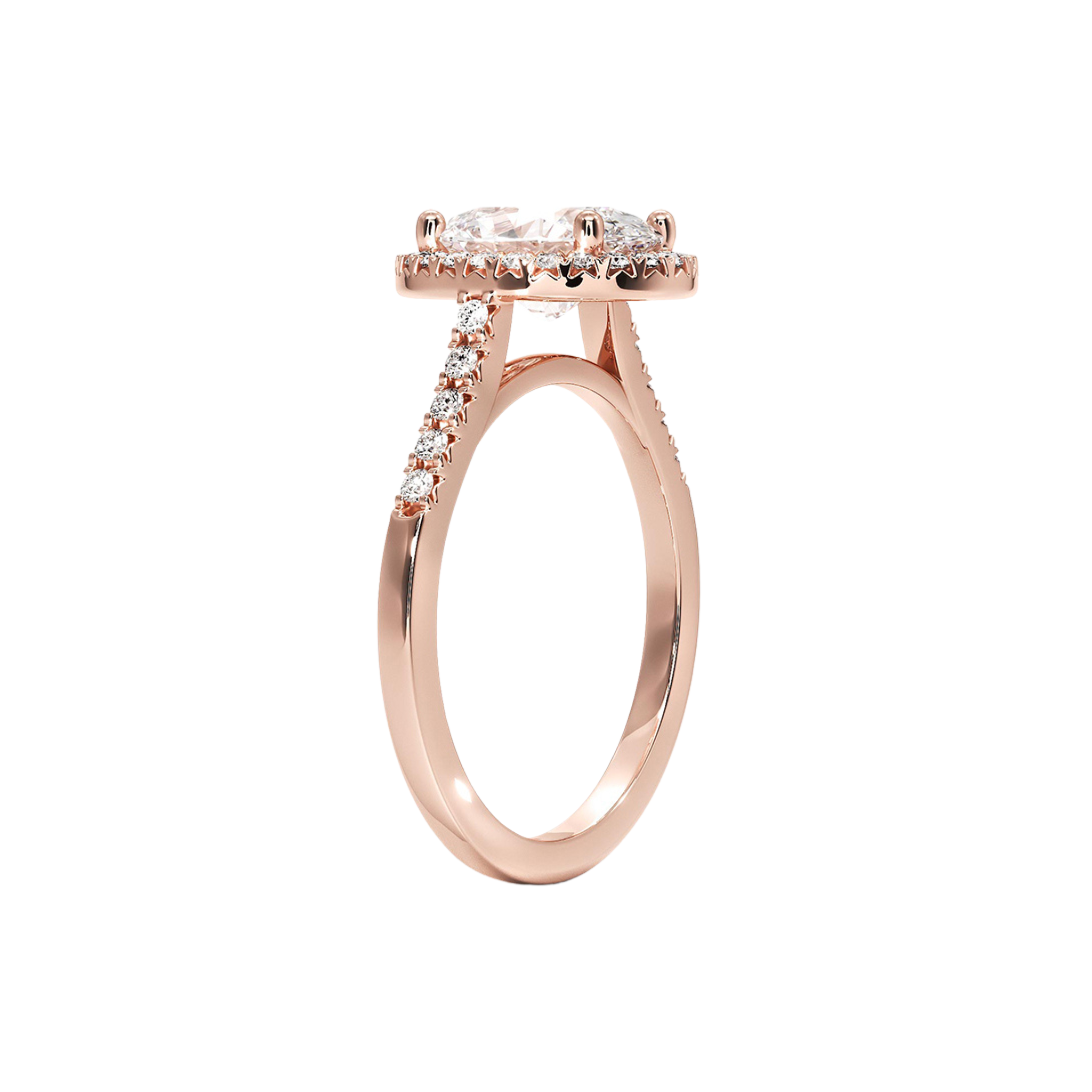Roselisse Oval Hidden Halo Ring 18K Rose Gold - Best prices for jewelry and diamonds. The best jewelry to shop in Dubai and Abu Dhabi - Dubai Tourism. Best Shopping in Dubai Mall - Fashion Avenue, Mall of Emirates, Dubai, Palm Jumeirah and UAE. Hip-hop custom jewelry and manufacturer supplier - diamond and gold wholesaler. The best place to visit in Dubai during vacation. Richie Gold & Diamond is located in Dubai Gold Souk