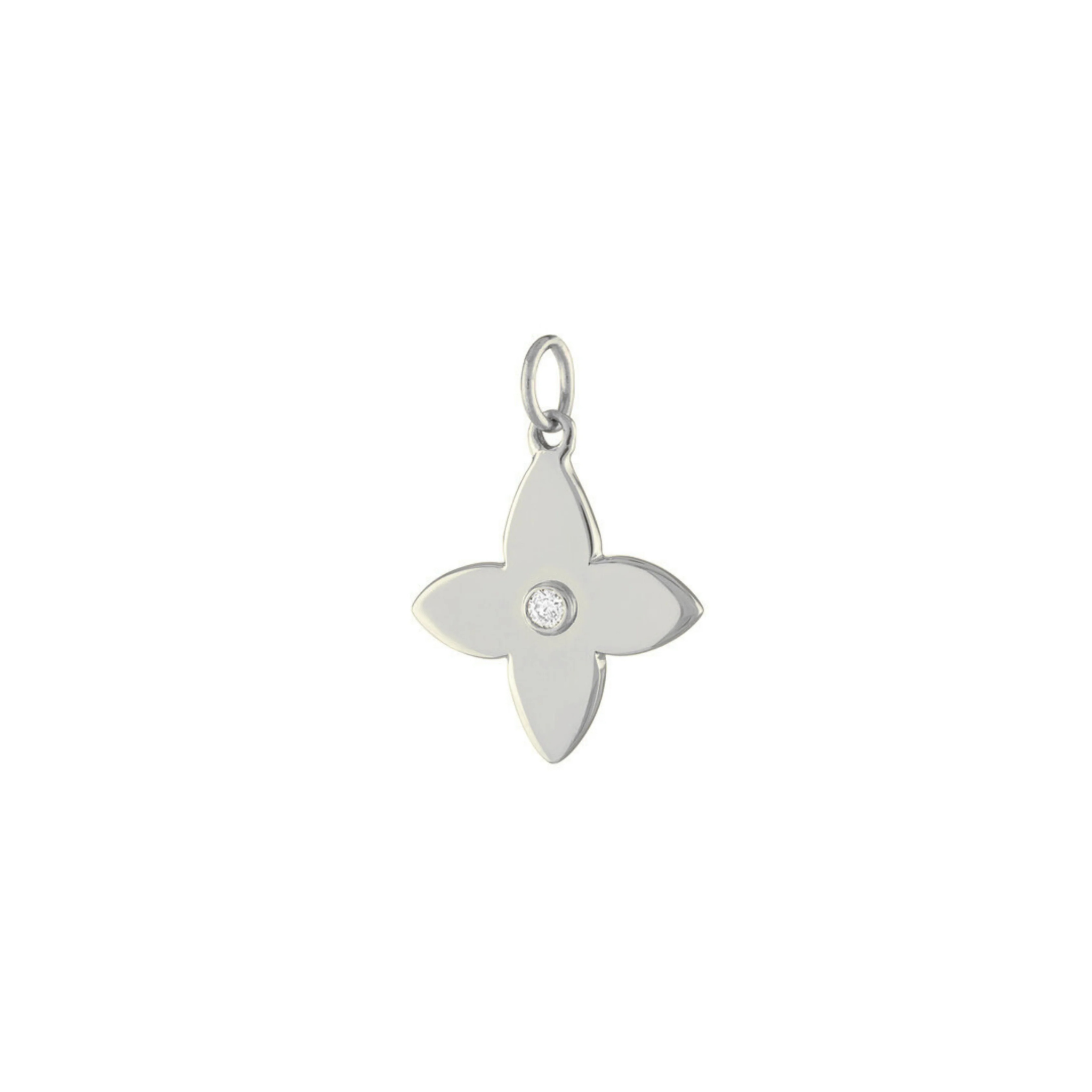 Séphira Diamond Bloom Charm 18K White Gold - Natural Diamonds & Lab Grown Diamonds  - Best prices for jewelry and diamonds. The best jewelry to shop in Dubai and Abu Dhabi - Dubai Tourism. Best Shopping in Dubai Mall - Fashion Avenue, Mall of Emirates, Dubai, Palm Jumeirah and UAE. Hip-hop custom jewelry and manufacturer supplier - diamond and gold wholesaler. The best place to visit in Dubai during vacation. Richie Gold & Diamond is located in Dubai Gold Souk