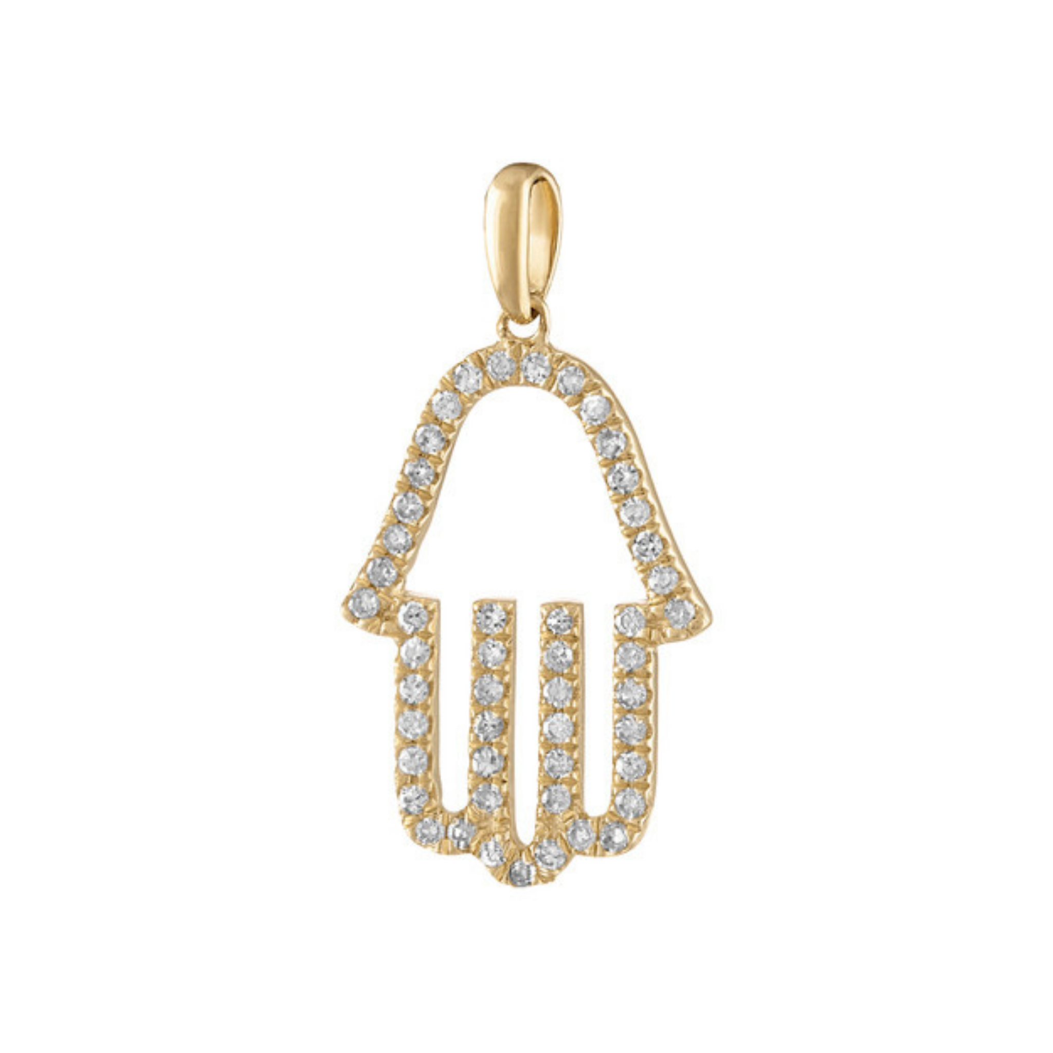 Safiya Diamond Hamsa Charm 18K Gold - Natural Diamonds & Lab Grown Diamonds  - Best prices for jewelry and diamonds. The best jewelry to shop in Dubai and Abu Dhabi - Dubai Tourism. Best Shopping in Dubai Mall - Fashion Avenue, Mall of Emirates, Dubai, Palm Jumeirah and UAE. Hip-hop custom jewelry and manufacturer supplier - diamond and gold wholesaler. The best place to visit in Dubai during vacation. Richie Gold & Diamond is located in Dubai Gold Souk