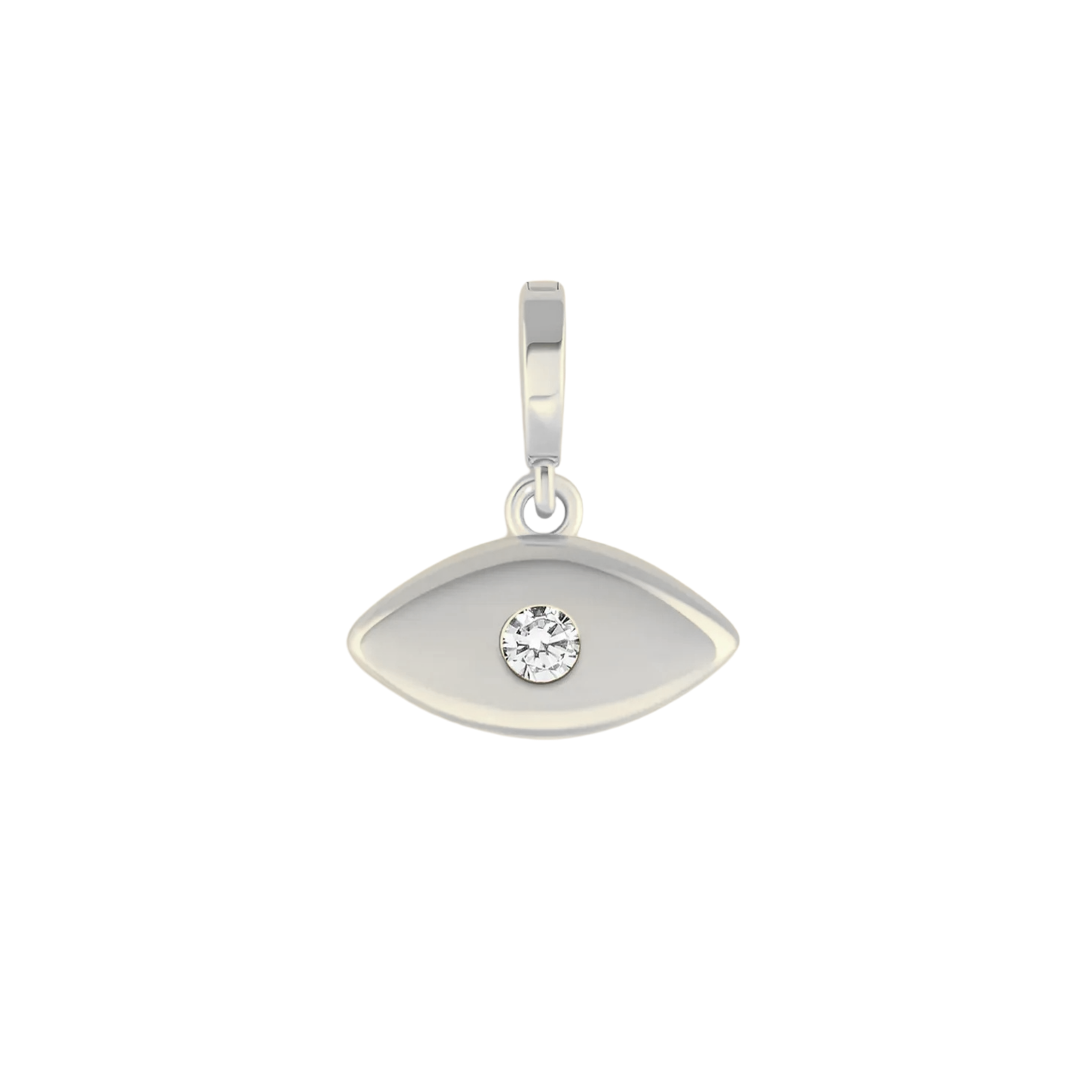 Selene Evil Eye Charm 18K White Gold - Natural Diamonds & Lab Grown Diamonds  - Best prices for jewelry and diamonds. The best jewelry to shop in Dubai and Abu Dhabi - Dubai Tourism. Best Shopping in Dubai Mall - Fashion Avenue, Mall of Emirates, Dubai, Palm Jumeirah and UAE. Hip-hop custom jewelry and manufacturer supplier - diamond and gold wholesaler. The best place to visit in Dubai during vacation. Richie Gold & Diamond is located in Dubai Gold Souk