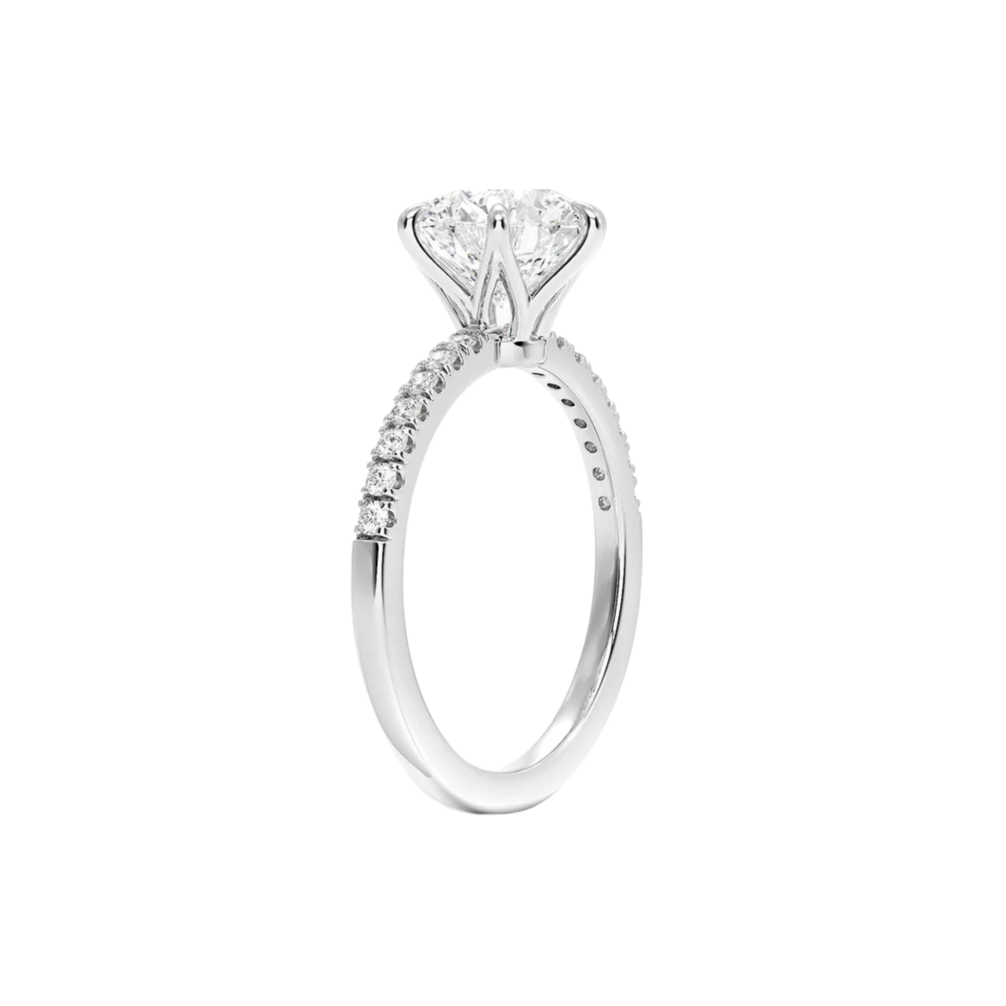 Seravine Round Six-Prong Cathedral Ring in 18K White Gold - Best prices for jewelry and diamonds. The best jewelry to shop in Dubai and Abu Dhabi - Dubai Tourism. Best Shopping in Dubai Mall - Fashion Avenue, Mall of Emirates, Dubai, Palm Jumeirah and UAE. Hip-hop custom jewelry and manufacturer supplier - diamond and gold wholesaler. The best place to visit in Dubai during vacation. Richie Gold & Diamond is located in Dubai Gold Souk