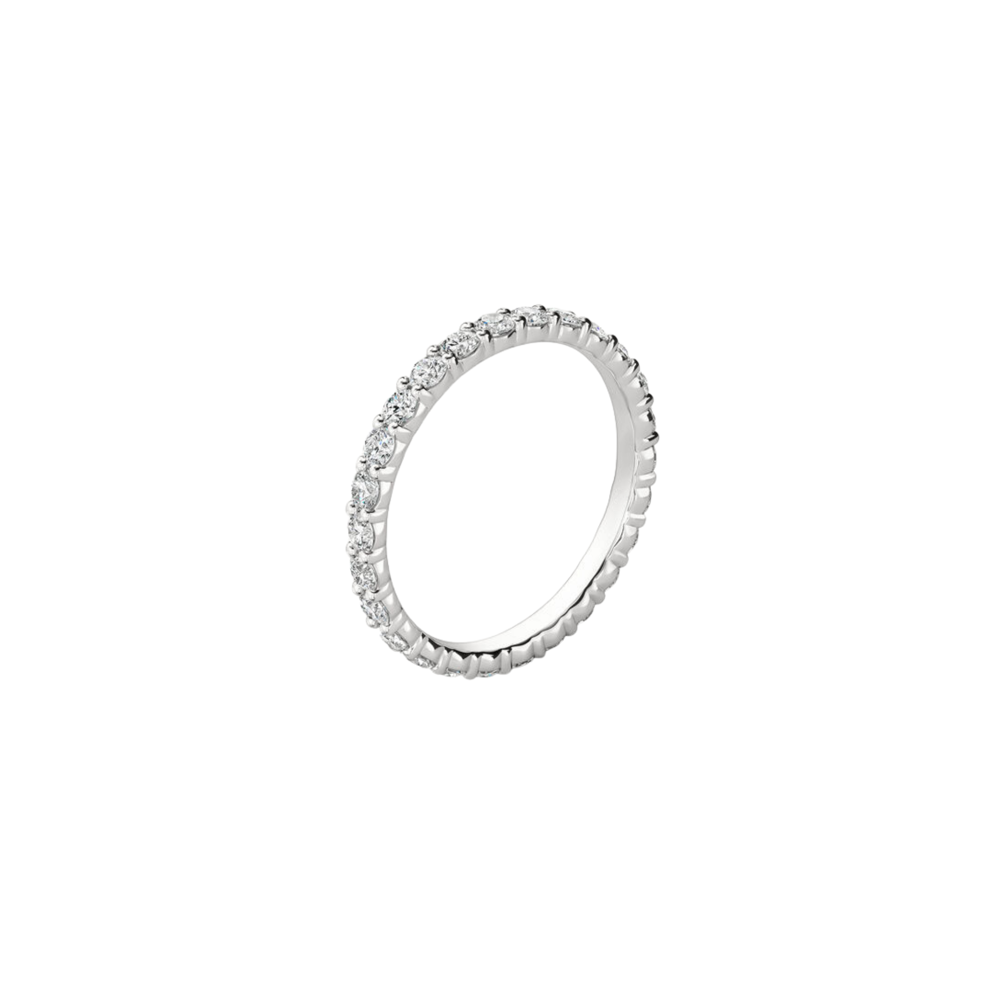 Serel Round Diamond Eternity Band 18K White Gold - Natural diamond and lab grown diamond engagement rings and wedding bands at unbeatable prices. Best bridal jewelry collections in Dubai and Abu Dhabi, featuring custom-made rings, timeless solitaires, and luxury wedding sets. Richie Gold & Diamond in the heart of Dubai Gold Souk — your trusted destination for engagement rings, wedding bands, and fine jewelry in the UAE, Dubai Mall, Fashion Avenue, Mall of the Emirates, and Palm Jumeirah