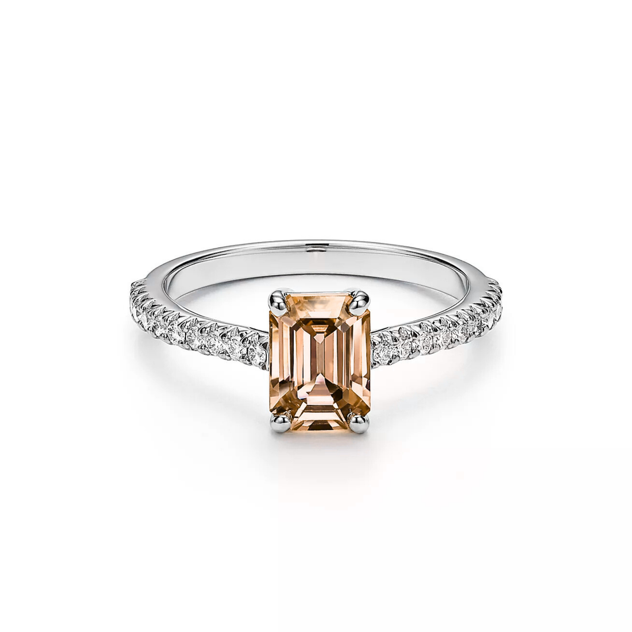 Seren Emerald Morganite Pavé Ring 18K White Gold - Natural Diamonds & Lab Grown Diamonds  - Best prices for jewelry and diamonds. The best jewelry to shop in Dubai and Abu Dhabi - Dubai Tourism. Best Shopping in Dubai Mall - Fashion Avenue, Mall of Emirates, Dubai, Palm Jumeirah and UAE. Hip-hop custom jewelry and manufacturer supplier - diamond and gold wholesaler. The best place to visit in Dubai during vacation. Richie Gold & Diamond is located in Dubai Gold Souk