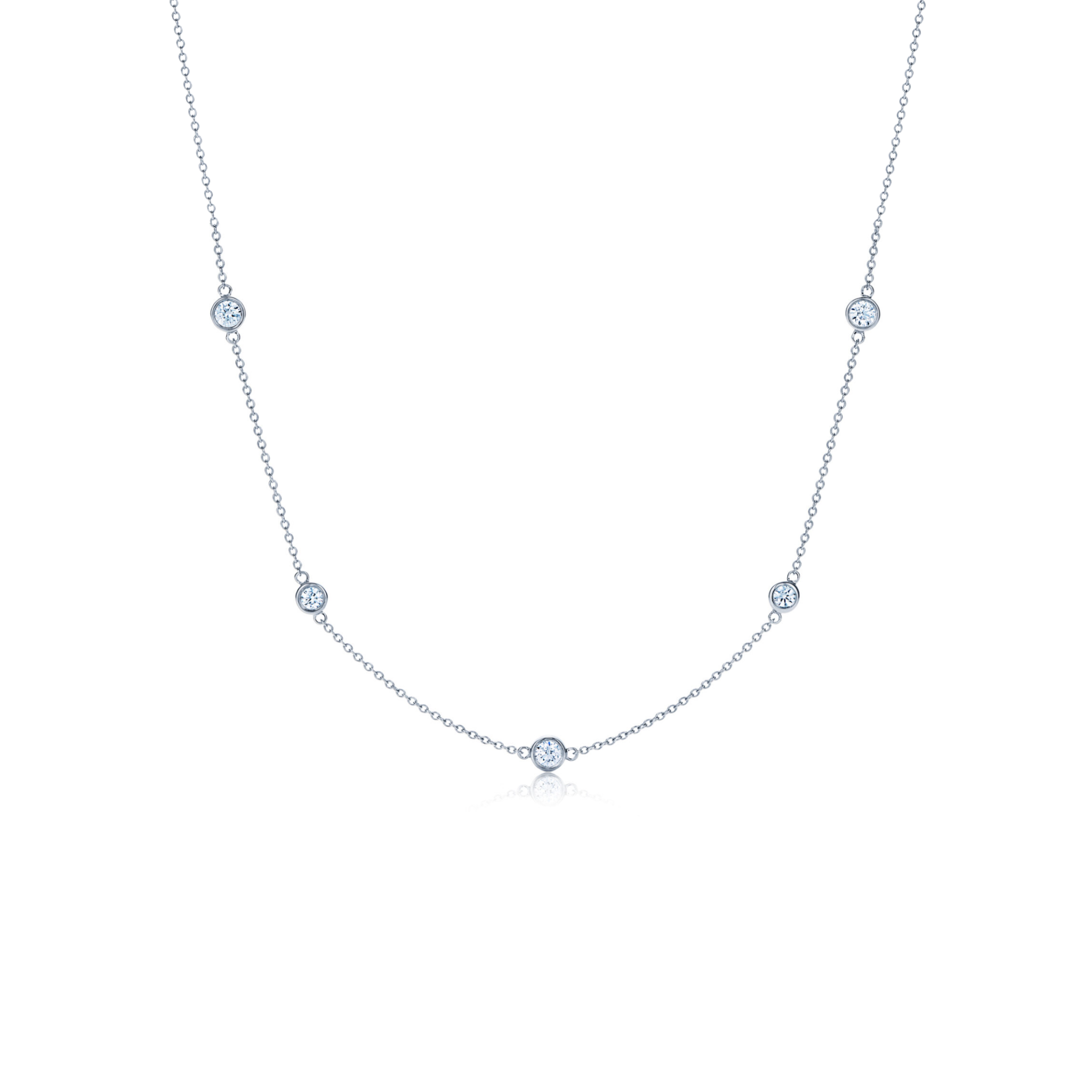 Serene 5 Diamond Bezel Necklace 18K White Gold - Holiday Gifts, Gifts for Her, Gifts for wife, Bridemaids Gifts, Best Online Jewelry Store, Most Reputable Diamond Jewelry Store, Best Online Jewelry Dubai, Europe and North America. Fast Online Shipping Jewelry, Natural Diamond Jewelry, Lab Grown Diamond Jewelry, Best Birthday Gift Ideas, Best Anniversary Gift Ideas, Best Christmas Gift Idea, Best Engagement Ring Brand, Best Jewelry Brand, Christmas Shopping. 