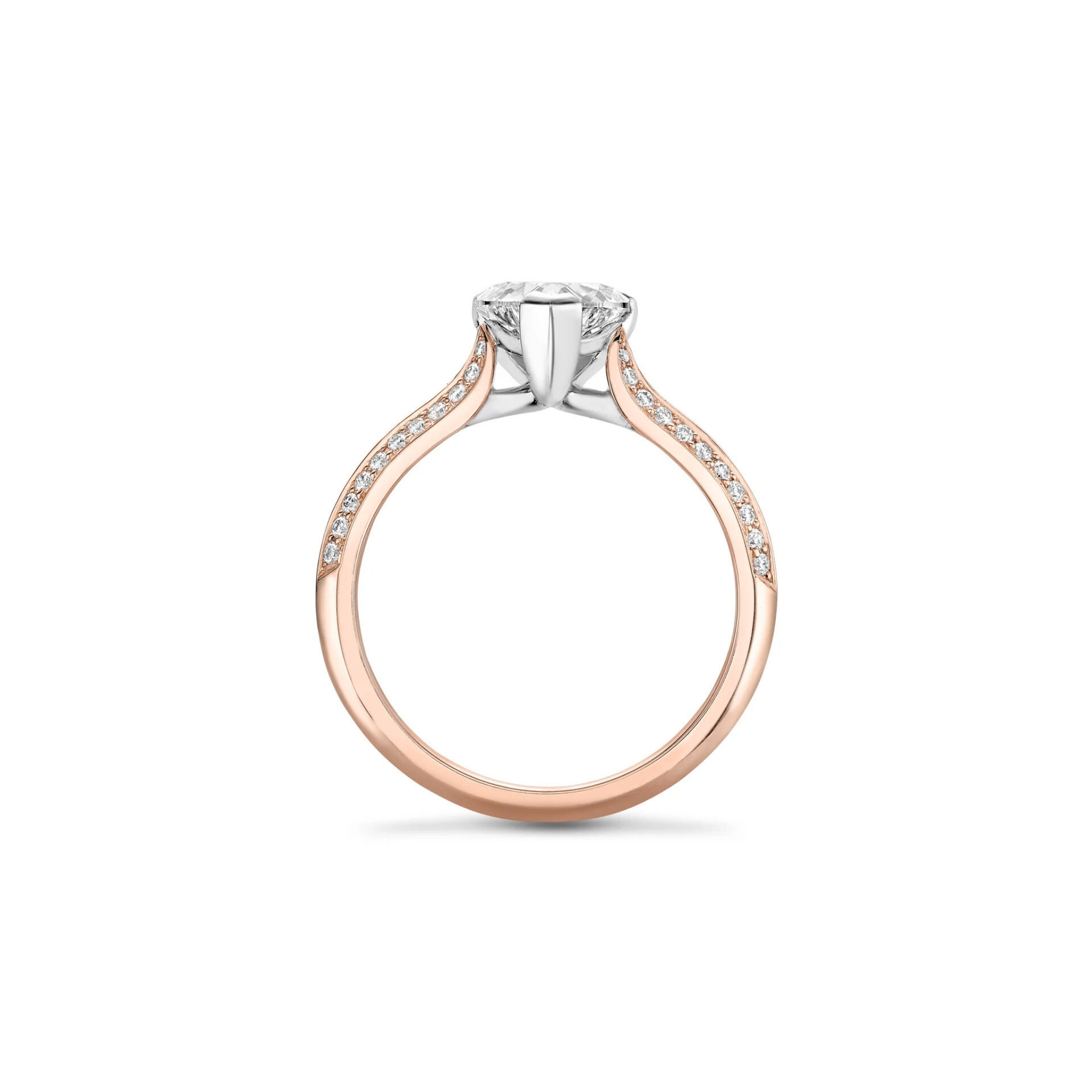 Sernelle Heart Pave Diamond Engagement Ring 18K Rose Gold - Best prices for jewelry and diamonds. The best jewelry to shop in Dubai and Abu Dhabi - Dubai Tourism. Best Shopping in Dubai Mall - Fashion Avenue, Mall of Emirates, Dubai, Palm Jumeirah and UAE. Hip-hop custom jewelry and manufacturer supplier - diamond and gold wholesaler. The best place to visit in Dubai during vacation. Richie Gold & Diamond is located in Dubai Gold Souk