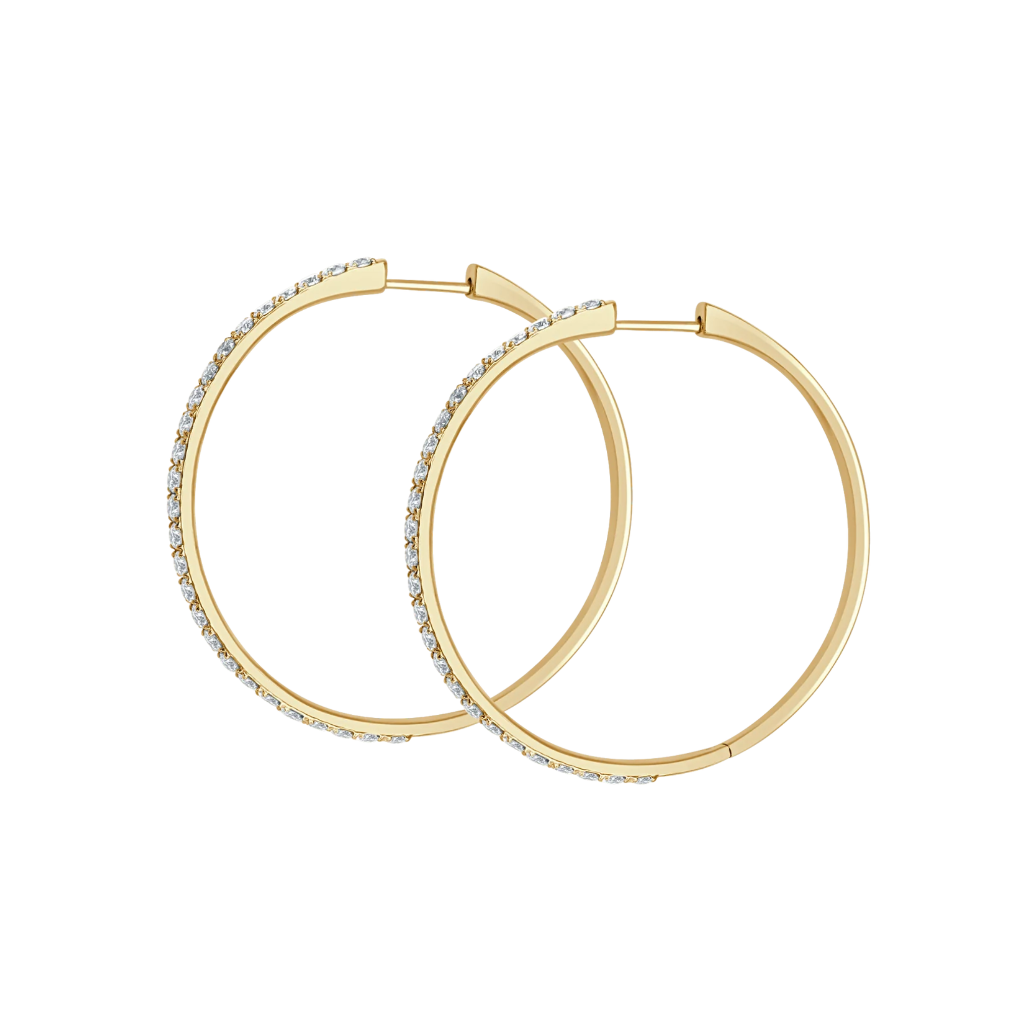 Sienna Large Diamond Hoop Earrings 18K Gold  - Natural Diamonds & Lab Grown Diamonds  - Best prices for jewelry and diamonds. The best jewelry to shop in Dubai and Abu Dhabi - Dubai Tourism. Best Shopping in Dubai Mall - Fashion Avenue, Mall of Emirates, Dubai, Palm Jumeirah and UAE. Hip-hop custom jewelry and manufacturer supplier - diamond and gold wholesaler. The best place to visit in Dubai during vacation. Richie Gold & Diamond is located in Dubai Gold Souk