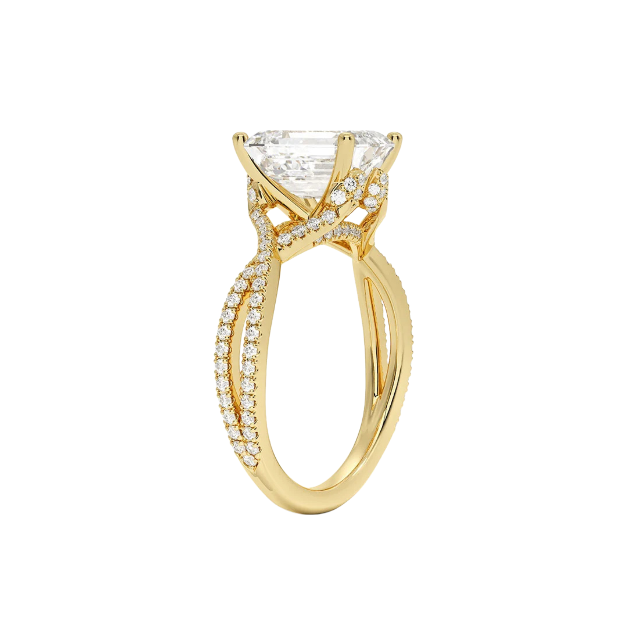 Solavine Emerald Twist Pavé Ring in 18K Gold - Best prices for jewelry and diamonds. The best jewelry to shop in Dubai and Abu Dhabi - Dubai Tourism. Best Shopping in Dubai Mall - Fashion Avenue, Mall of Emirates, Dubai, Palm Jumeirah and UAE. Hip-hop custom jewelry and manufacturer supplier - diamond and gold wholesaler. The best place to visit in Dubai during vacation. Richie Gold & Diamond is located in Dubai Gold Souk