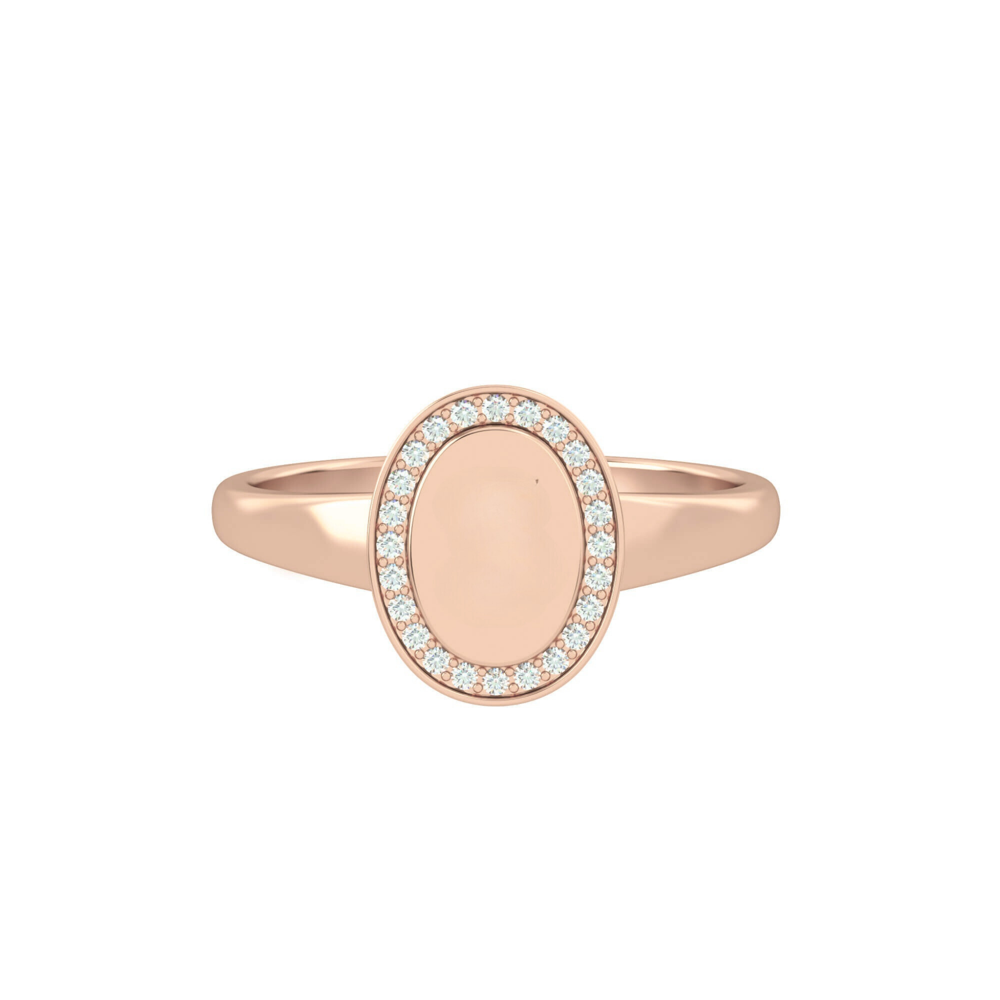 Solvanna Diamond Signet Ring 18K Rose Gold - Natural Diamonds & Lab Grown Diamonds  - Best prices for jewelry and diamonds. The best jewelry to shop in Dubai and Abu Dhabi - Dubai Tourism. Best Shopping in Dubai Mall - Fashion Avenue, Mall of Emirates, Dubai, Palm Jumeirah and UAE. Hip-hop custom jewelry and manufacturer supplier - diamond and gold wholesaler. The best place to visit in Dubai during vacation. Richie Gold & Diamond is located in Dubai Gold Souk