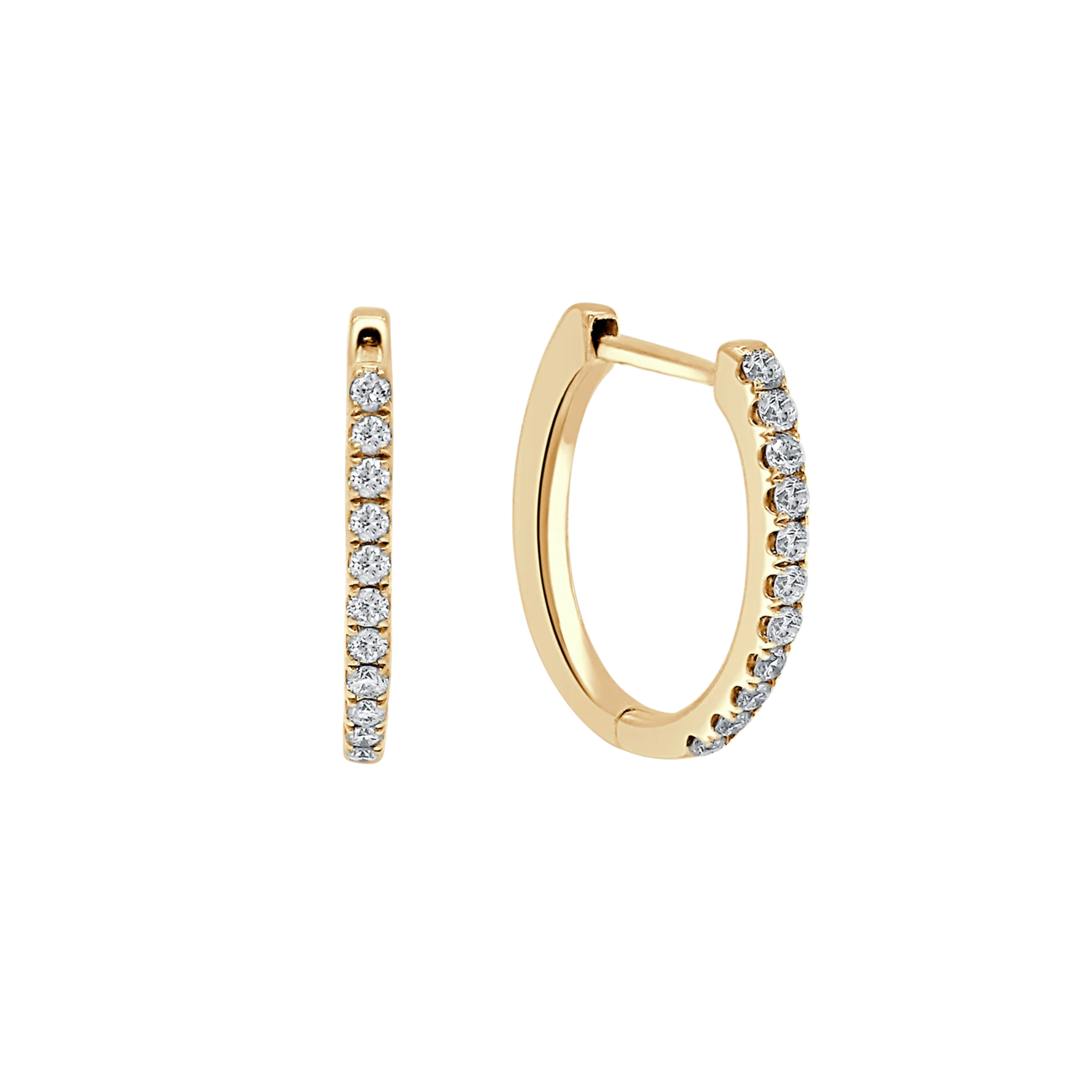 Sorella Medium Petite Diamond Huggie Earrings 18K Gold - Natural Diamonds & Lab Grown Diamonds  - Best prices for jewelry and diamonds. The best jewelry to shop in Dubai and Abu Dhabi - Dubai Tourism. Best Shopping in Dubai Mall - Fashion Avenue, Mall of Emirates, Dubai, Palm Jumeirah and UAE. Hip-hop custom jewelry and manufacturer supplier - diamond and gold wholesaler. The best place to visit in Dubai during vacation. Richie Gold & Diamond is located in Dubai Gold Souk