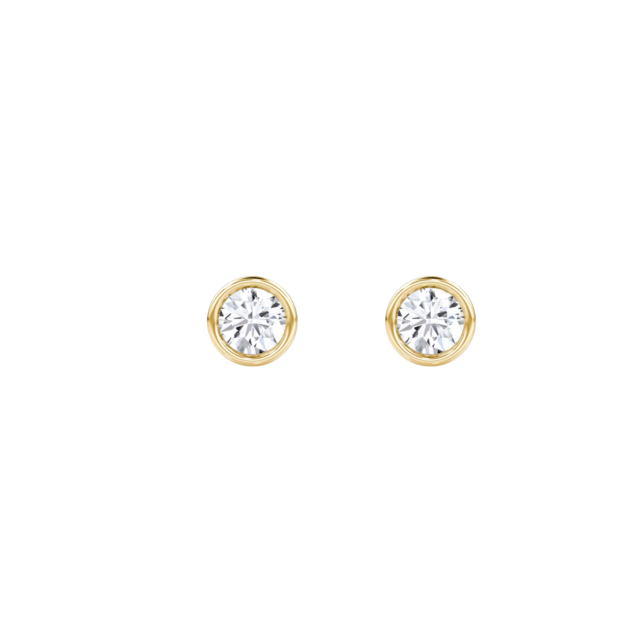 Sorelle Diamond Bezel Stud Earrings 18K Gold - Natural Diamonds & Lab Grown Diamonds - Best prices for jewelry and diamonds. The best jewelry to shop in Dubai and Abu Dhabi - Dubai Tourism. Best Shopping in Dubai Mall - Fashion Avenue, Mall of Emirates, Dubai, Palm Jumeirah and UAE. Hip-hop custom jewelry and manufacturer supplier - diamond and gold wholesaler. The best place to visit in Dubai during vacation. Richie Gold & Diamond is located in Dubai Gold Souk