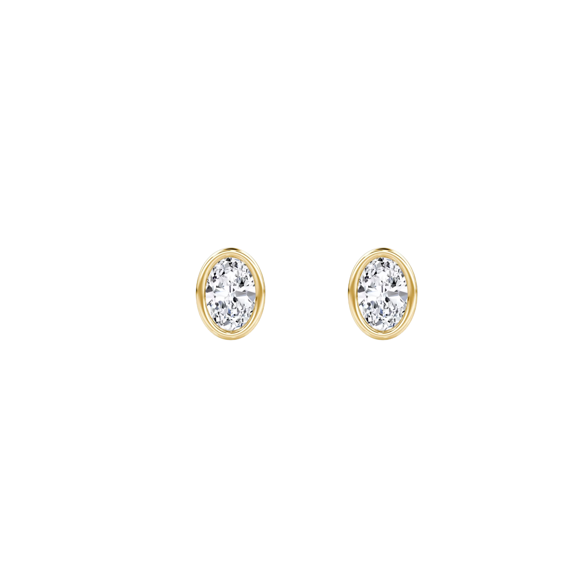 Sorelle Oval Diamond Bezel Stud Earrings 18K Gold - Natural Diamonds & Lab Grown Diamonds - Best prices for jewelry and diamonds. The best jewelry to shop in Dubai and Abu Dhabi - Dubai Tourism. Best Shopping in Dubai Mall - Fashion Avenue, Mall of Emirates, Dubai, Palm Jumeirah and UAE. Hip-hop custom jewelry and manufacturer supplier - diamond and gold wholesaler. The best place to visit in Dubai during vacation. Richie Gold & Diamond is located in Dubai Gold Souk