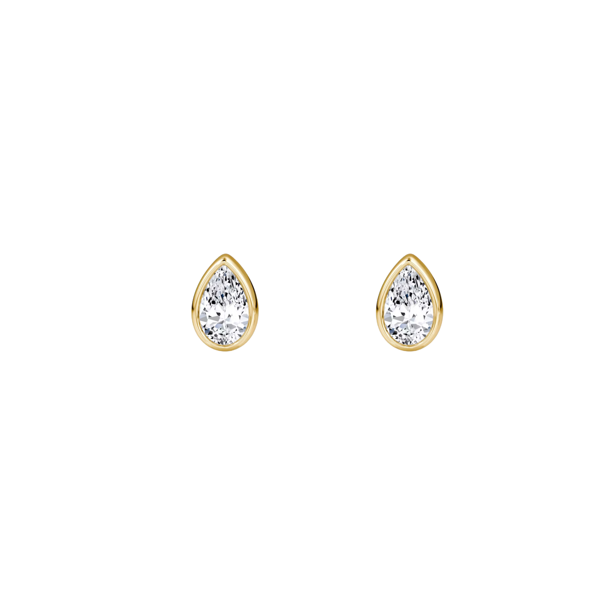 Sorelle Pear-Cut Diamond Bezel Stud Earrings 18K Gold - Natural Diamonds & Lab Grown Diamonds - Best prices for jewelry and diamonds. The best jewelry to shop in Dubai and Abu Dhabi - Dubai Tourism. Best Shopping in Dubai Mall - Fashion Avenue, Mall of Emirates, Dubai, Palm Jumeirah and UAE. Hip-hop custom jewelry and manufacturer supplier - diamond and gold wholesaler. The best place to visit in Dubai during vacation. Richie Gold & Diamond is located in Dubai Gold Souk